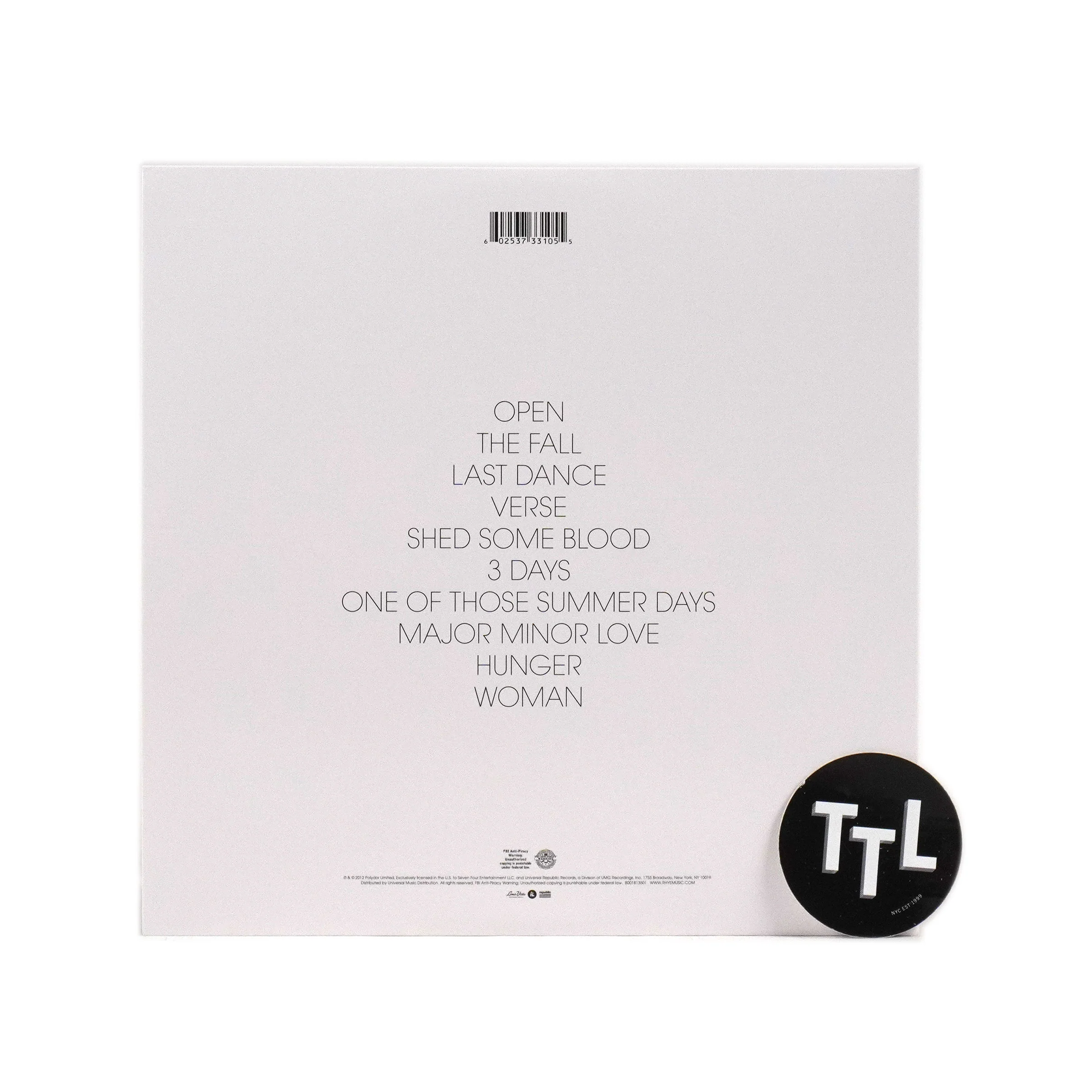 Rhye: Woman Vinyl LP - Image 3