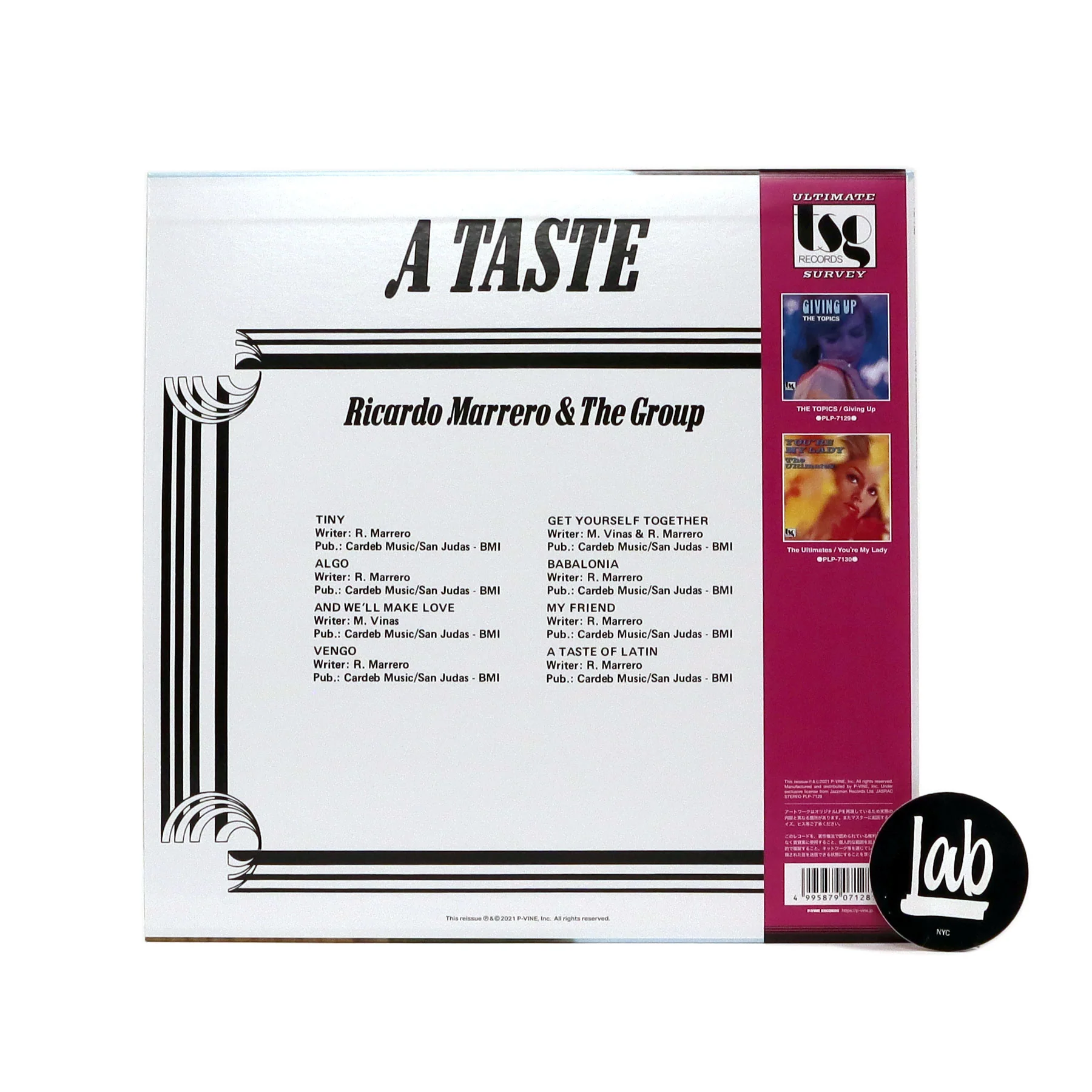Ricardo Marrero And The Group: A Taste (Japan Import) Vinyl LP - Image 2