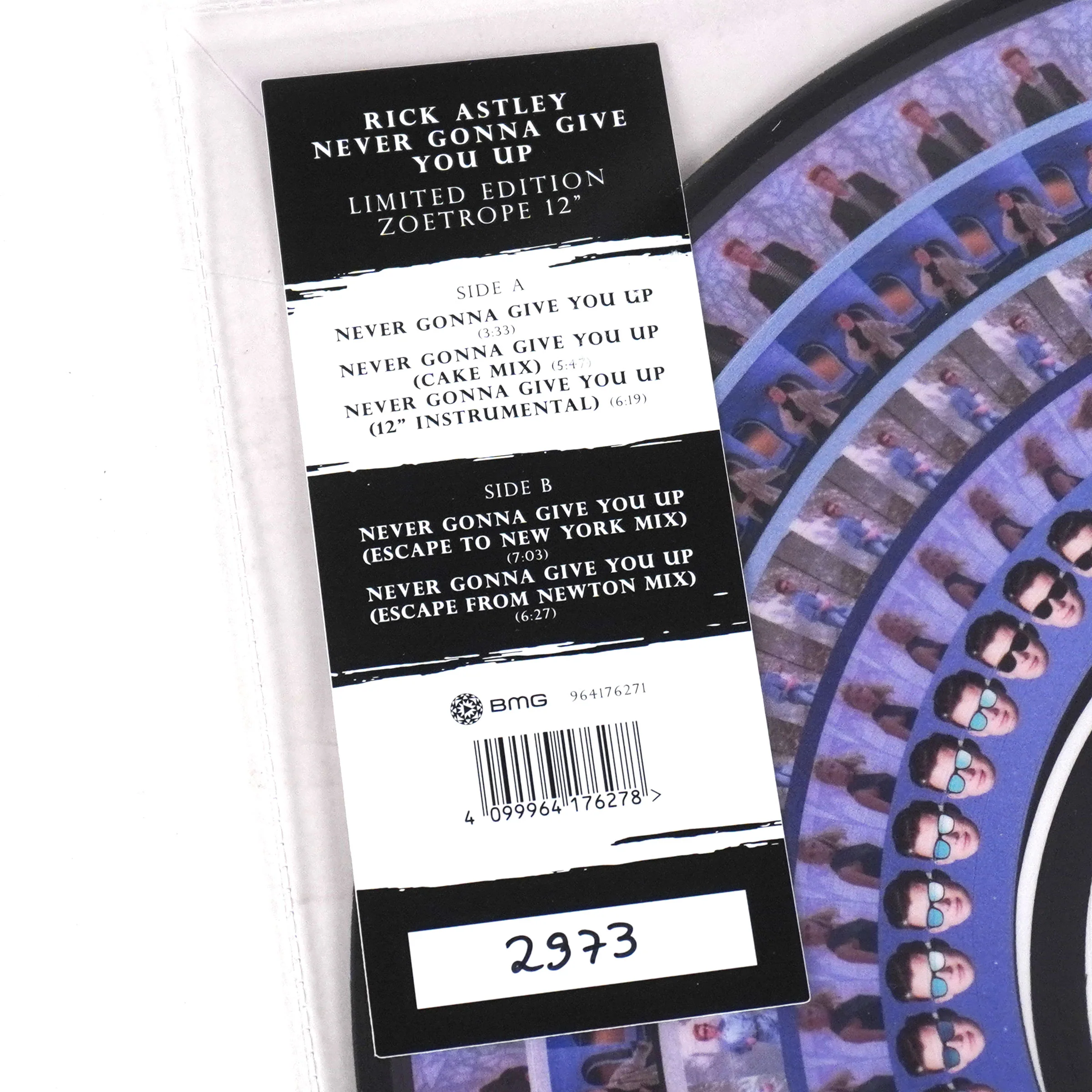 Rick Astley: Never Gonna Give You Up (Zoetropic) Vinyl 12" - Image 4