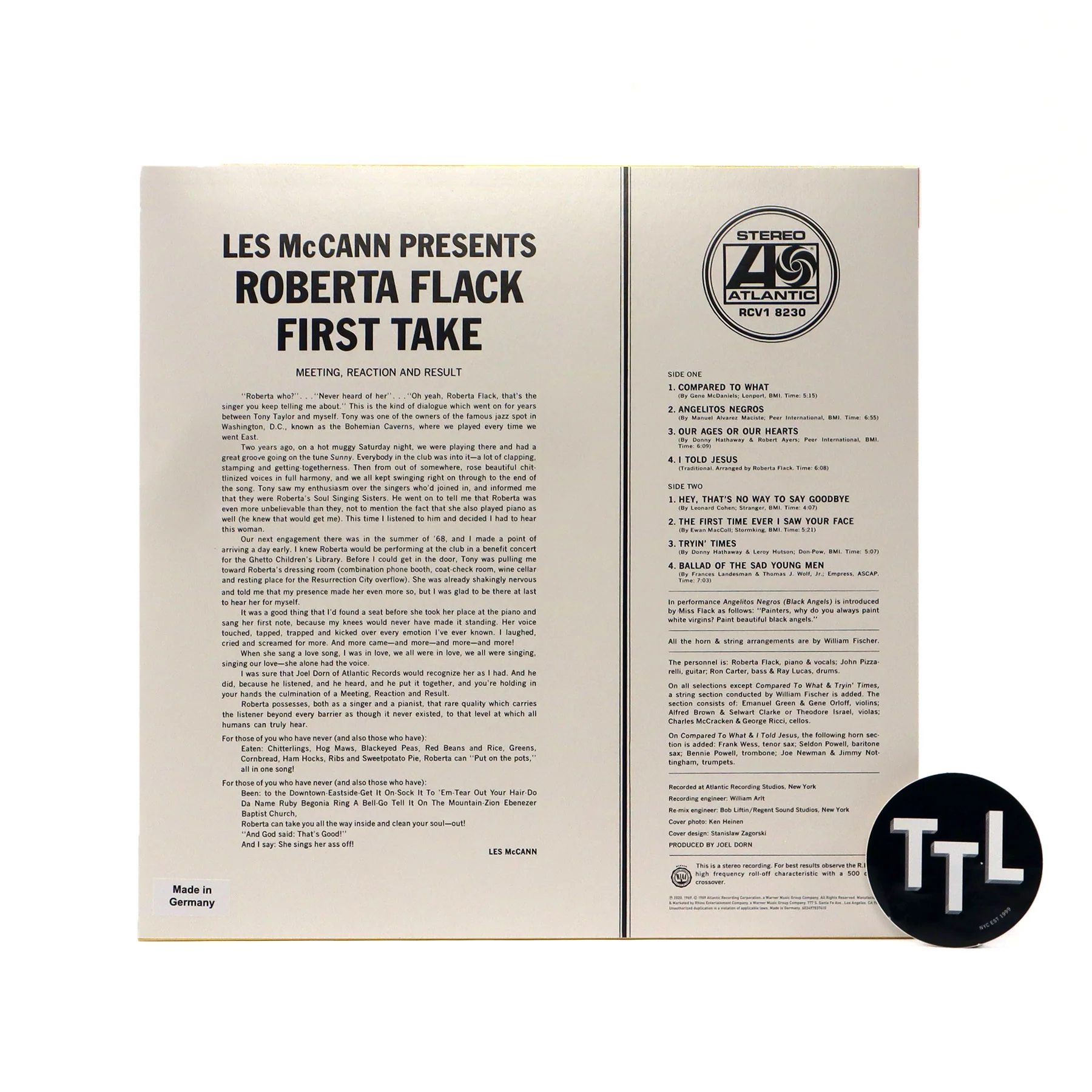 Roberta Flack: First Take (Atlantic 75, Colored Vinyl) Vinyl LP - Image 3
