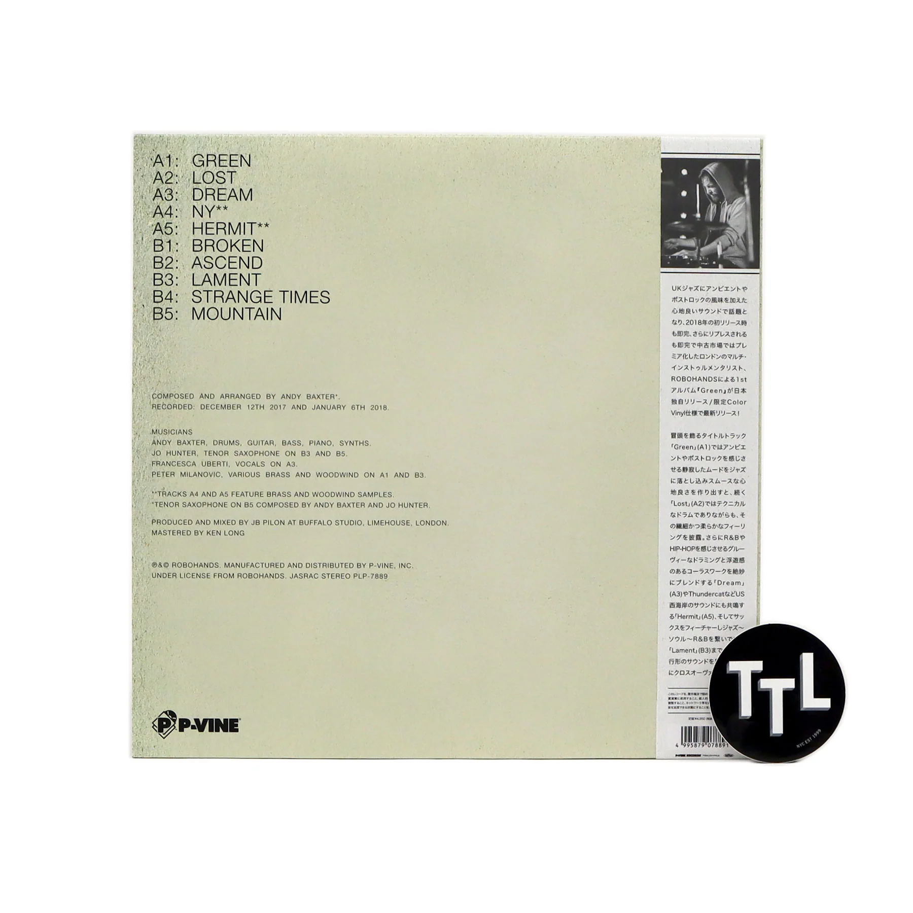 Robohands: Green (Japan Import, Colored Vinyl) Vinyl LP - Image 3