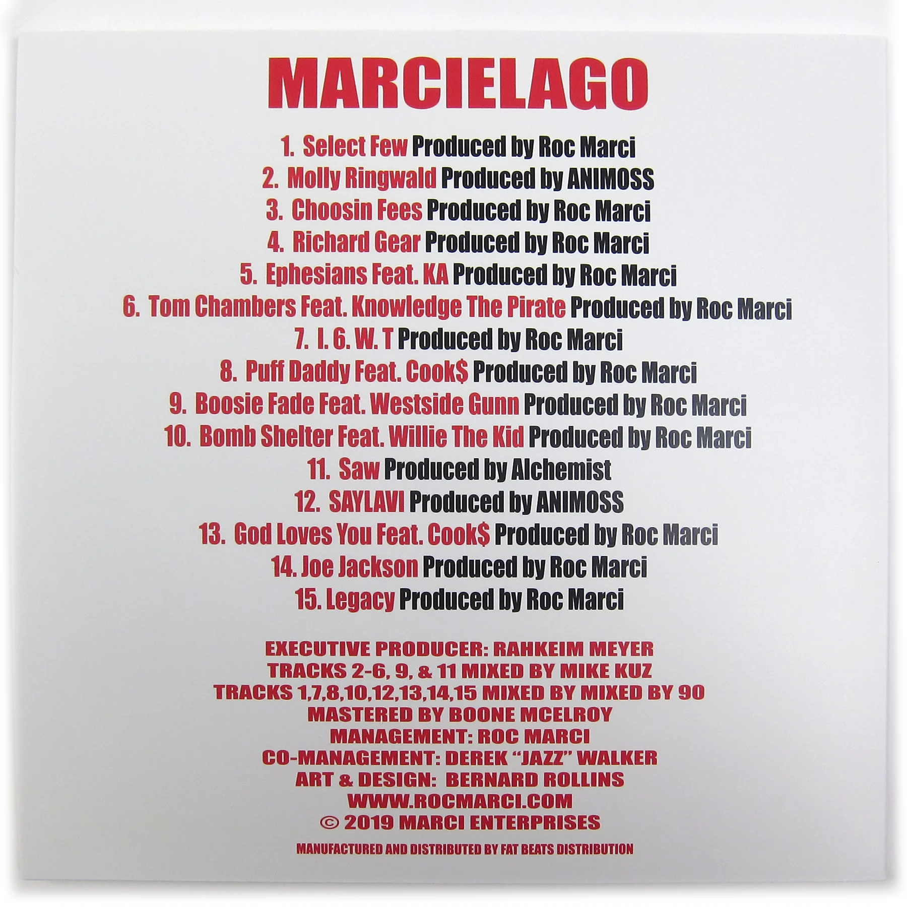 Roc Marciano: Marcielago Vinyl 2LP - Image 3