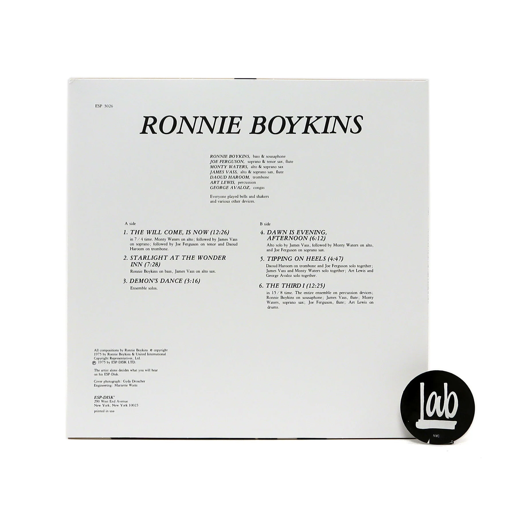 Ronnie Boykins: The Will Come, Is Now (180g) Vinyl LP - Image 2