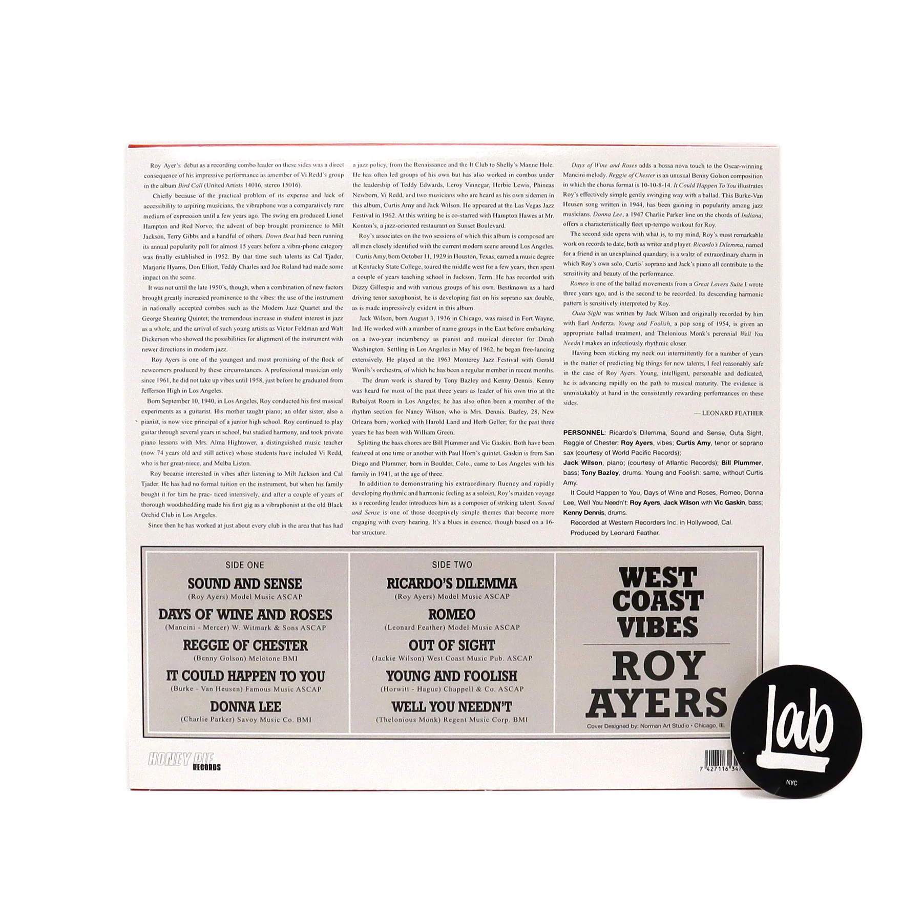 Roy Ayers: West Coast Vibes Vinyl LP - Image 2
