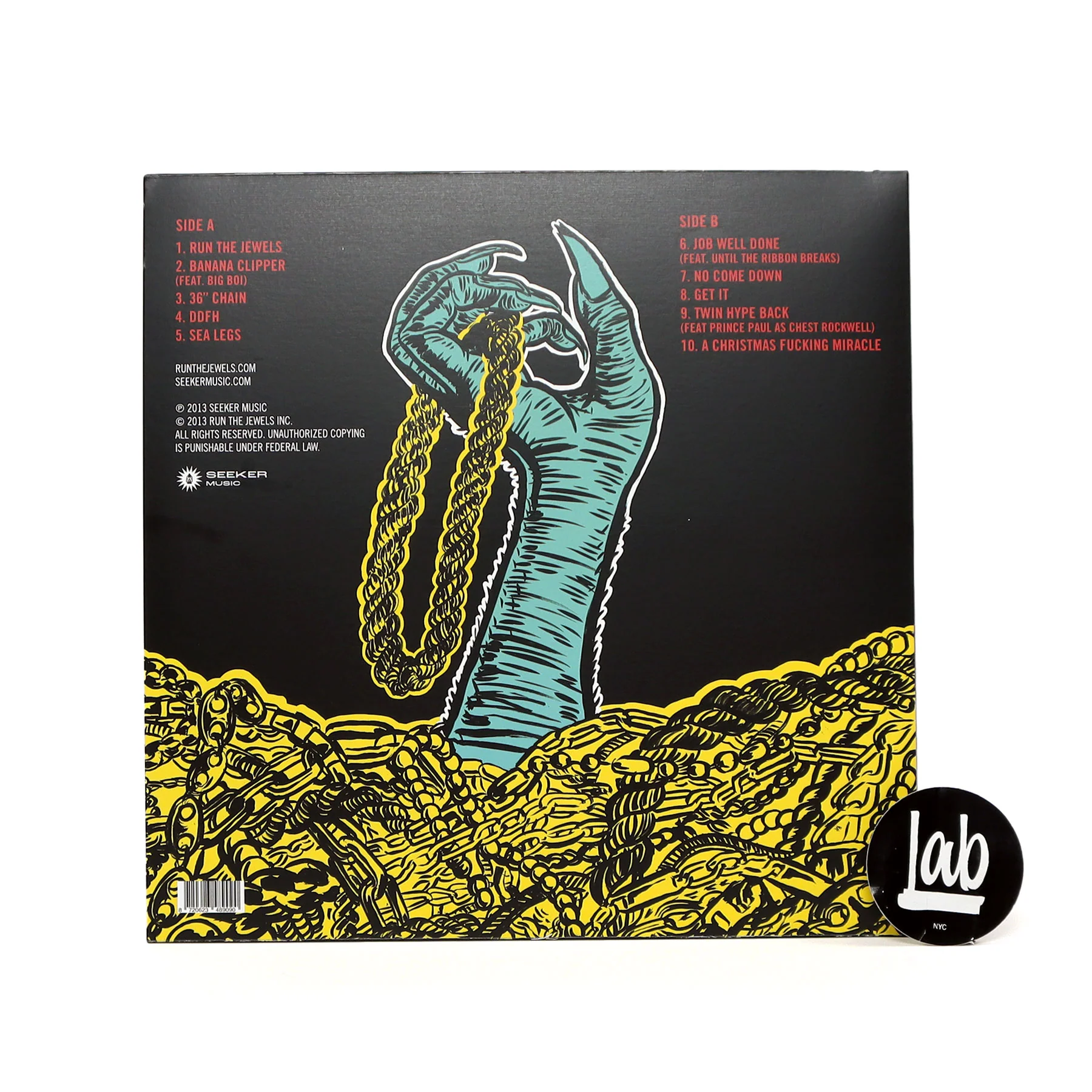 Run The Jewels: Run The Jewels (Indie Exclusive Orange Colored Vinyl) Vinyl LP - Image 3