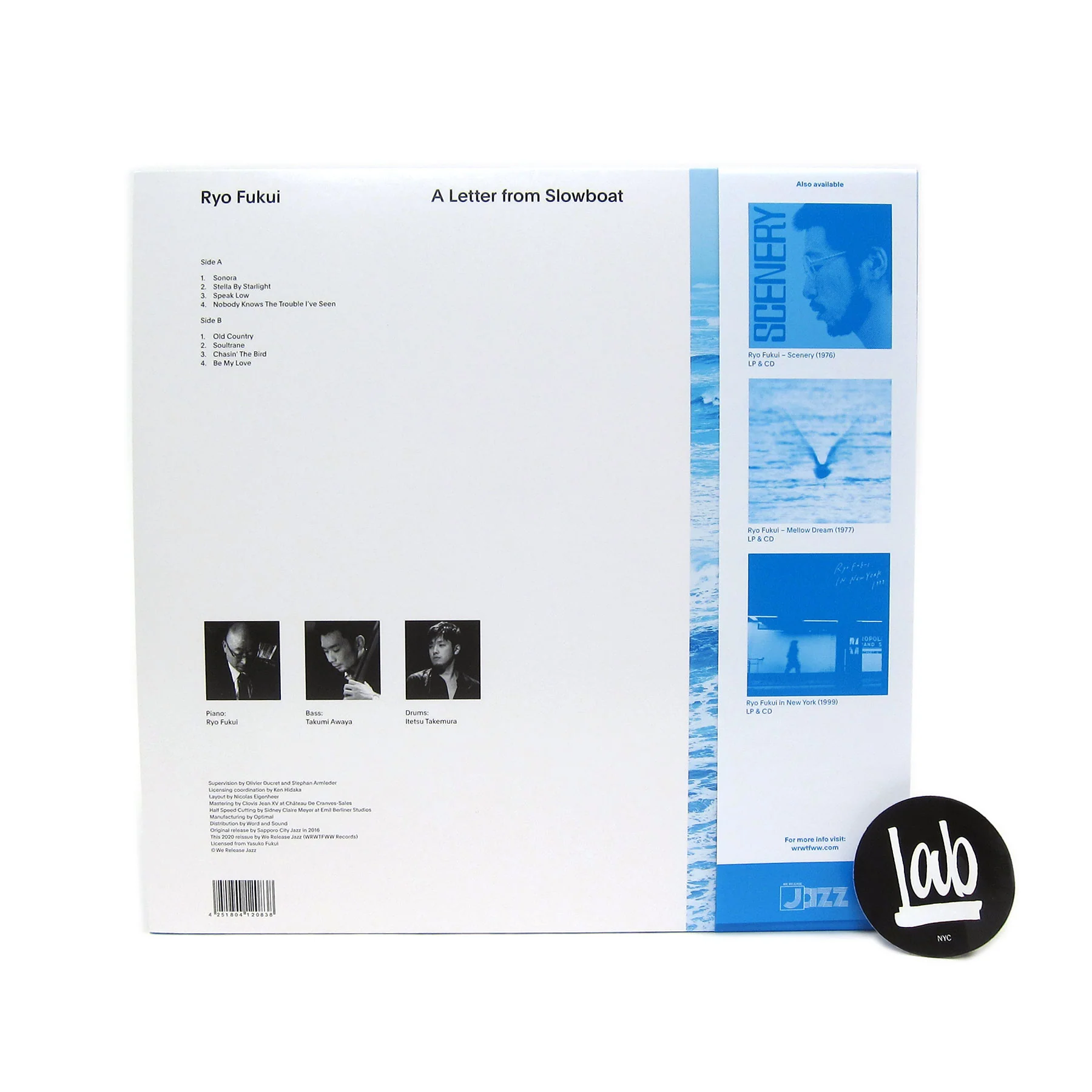 Ryo Fukui: A Letter From Slowboat (180g) Vinyl LP - Image 3
