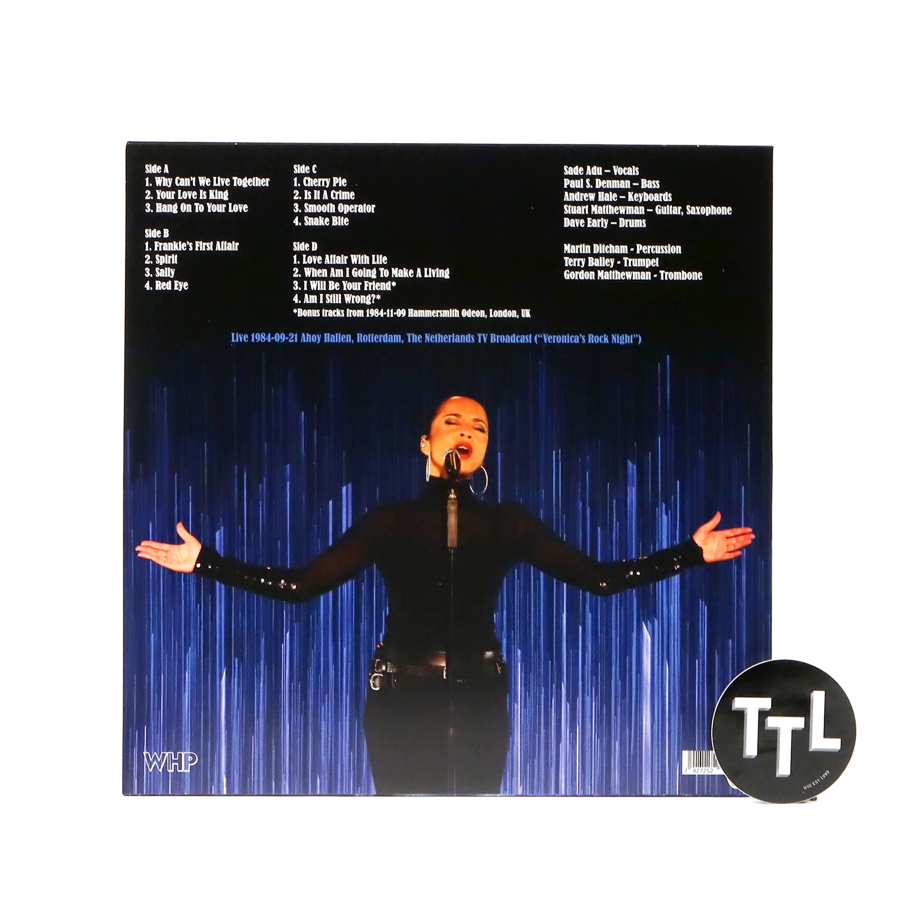 Sade: Live - 1984-09-21 Ahoy Hallen, Rotterdam Vinyl 2LP - Image 3