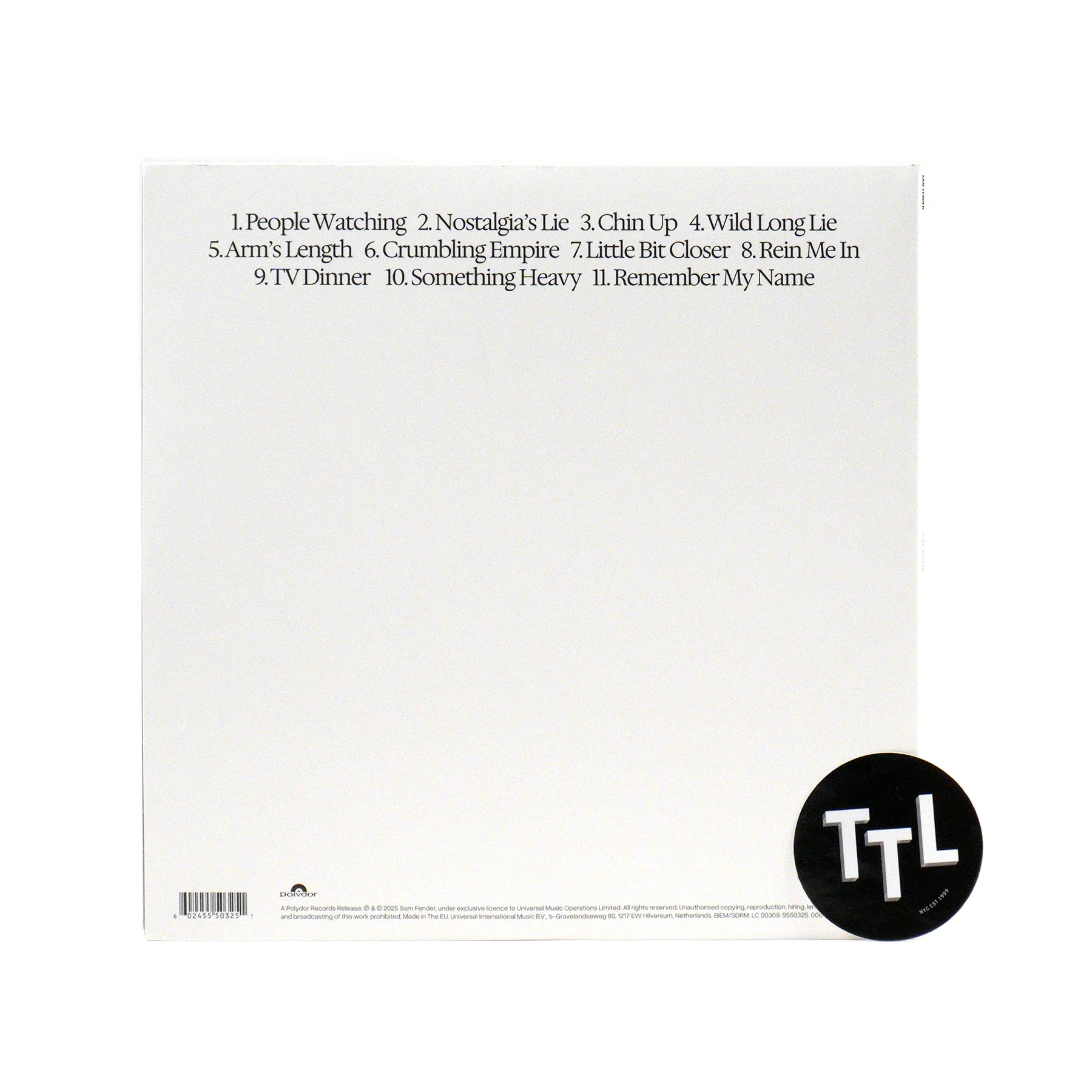 Sam Fender: People Watching (Indie Exclusive Colored Vinyl) Vinyl LP - Image 3