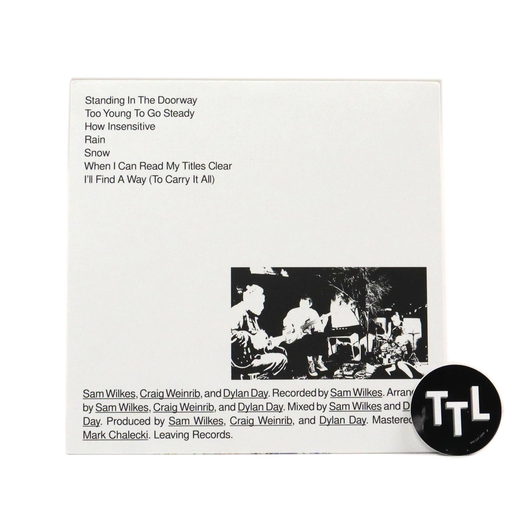 Sam Wilkes, Craig Weinrib & Dylan Day: Sam Wilkes, Craig Weinrib & Dylan Day Vinyl LP - Image 3