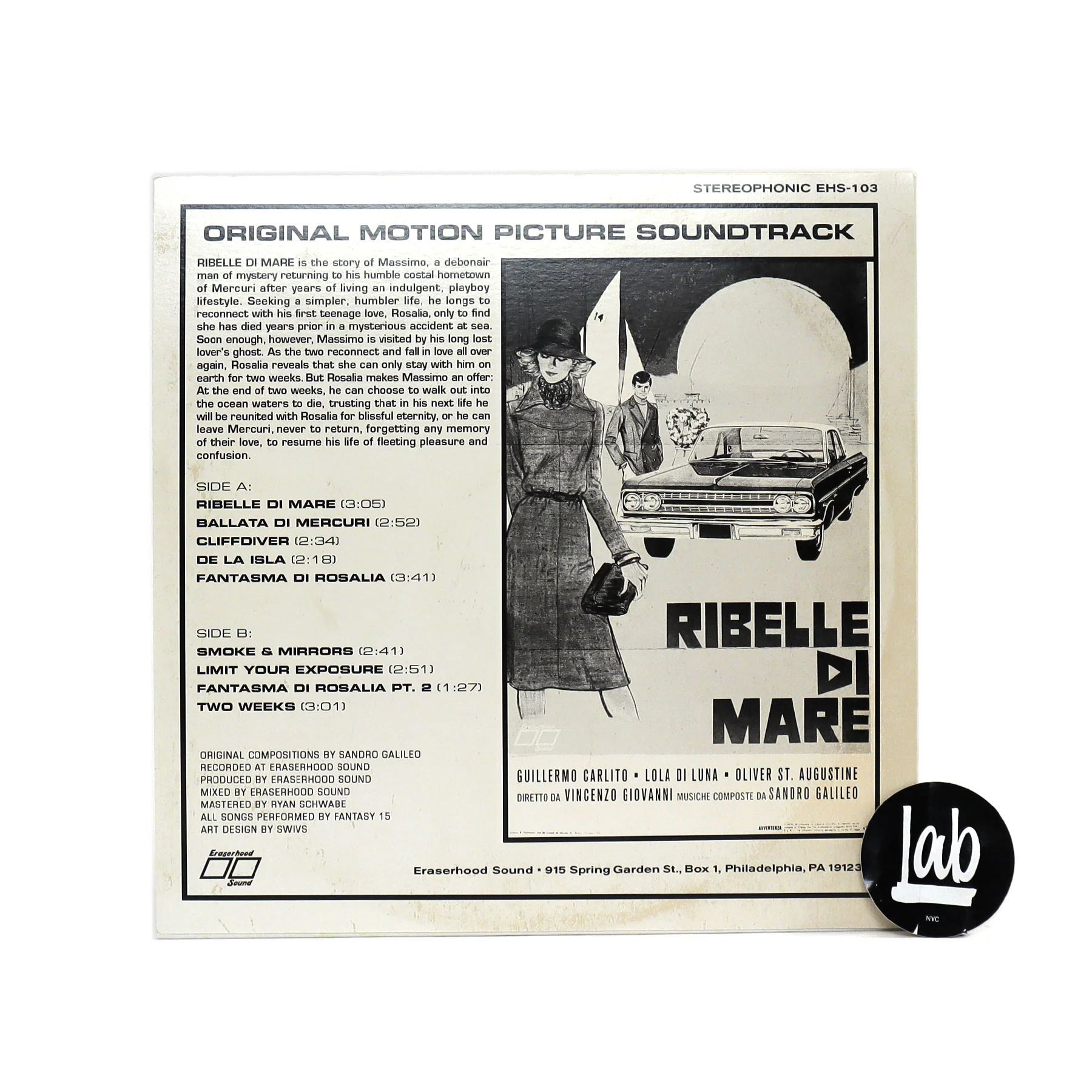 Sandro Galileo: Ribelle Di Mare (Indie Exclusive Colored Vinyl) Vinyl LP - Image 3