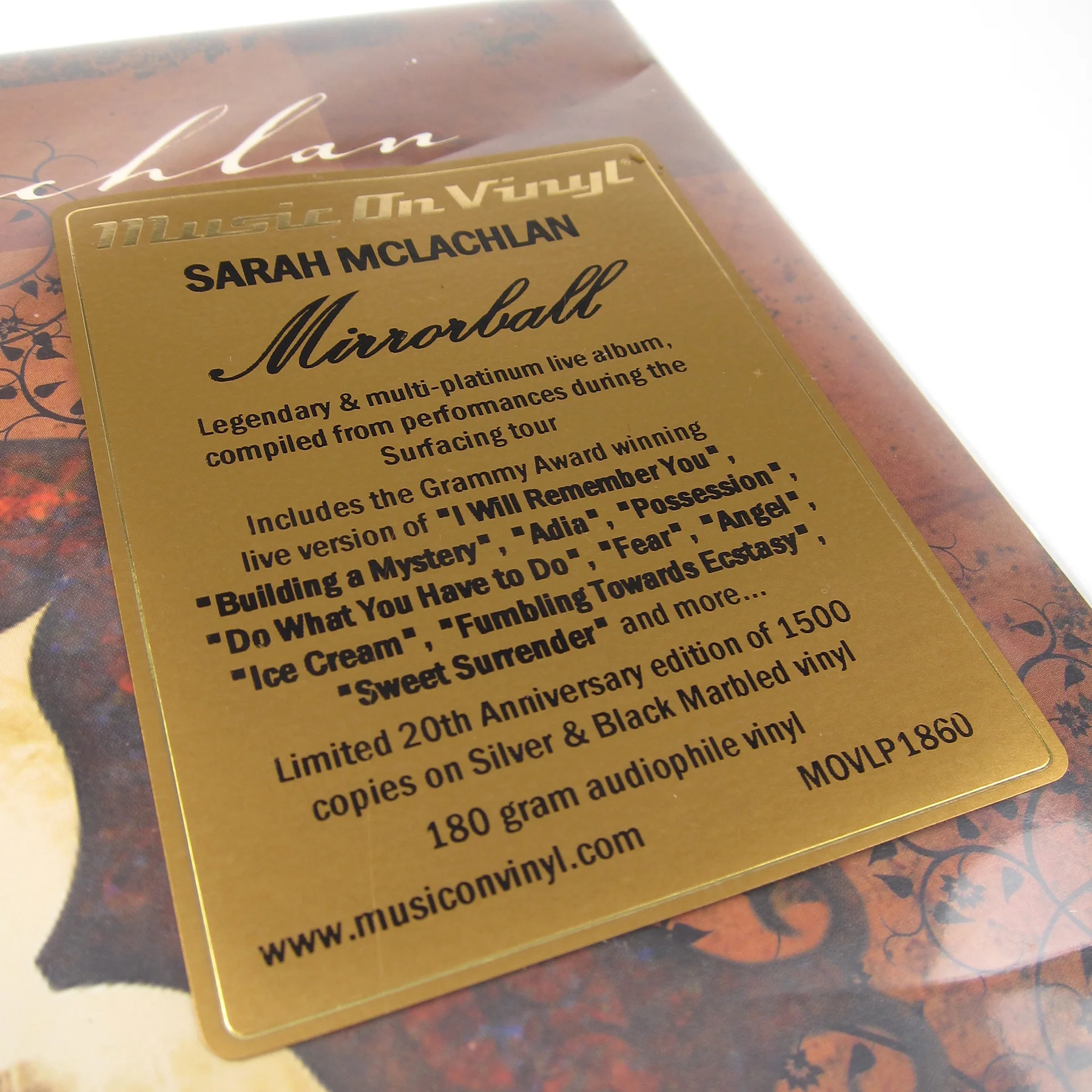 Sarah McLachlan: Mirrorball (Music On Vinyl 180g, Colored Vinyl) Vinyl 2LP - Image 5