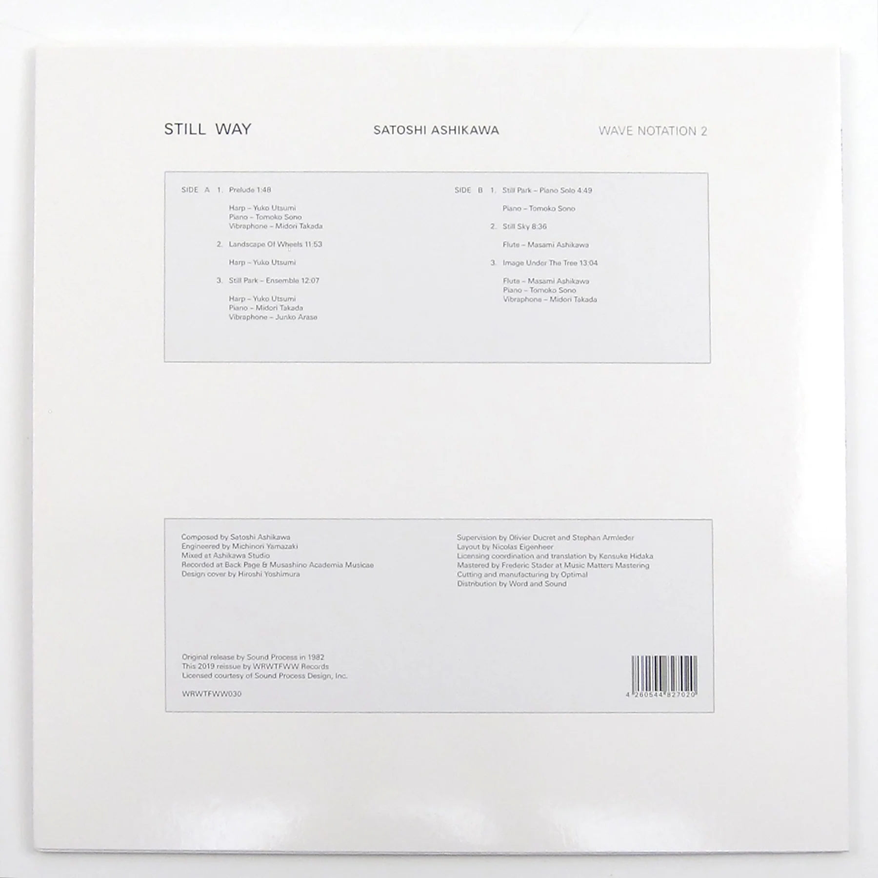 Satoshi Ashikawa: Still Way (Wave Notation 2) Vinyl LP - Image 3