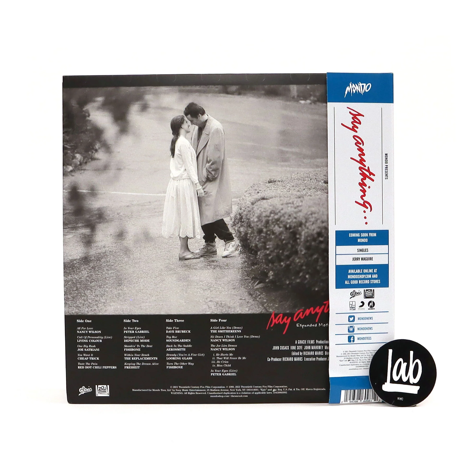 Say Anything: Expanded Motion Picture Soundtrack (180g) Vinyl 2LP - Image 3