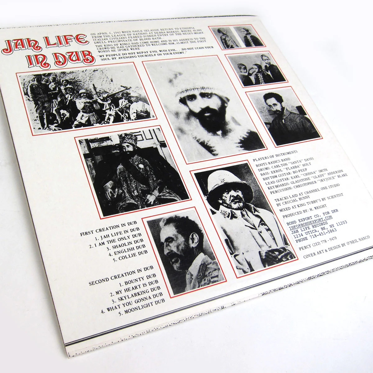 Scientist: Jah Life In Dub Vinyl LP - Original Pressing Cover - Image 2