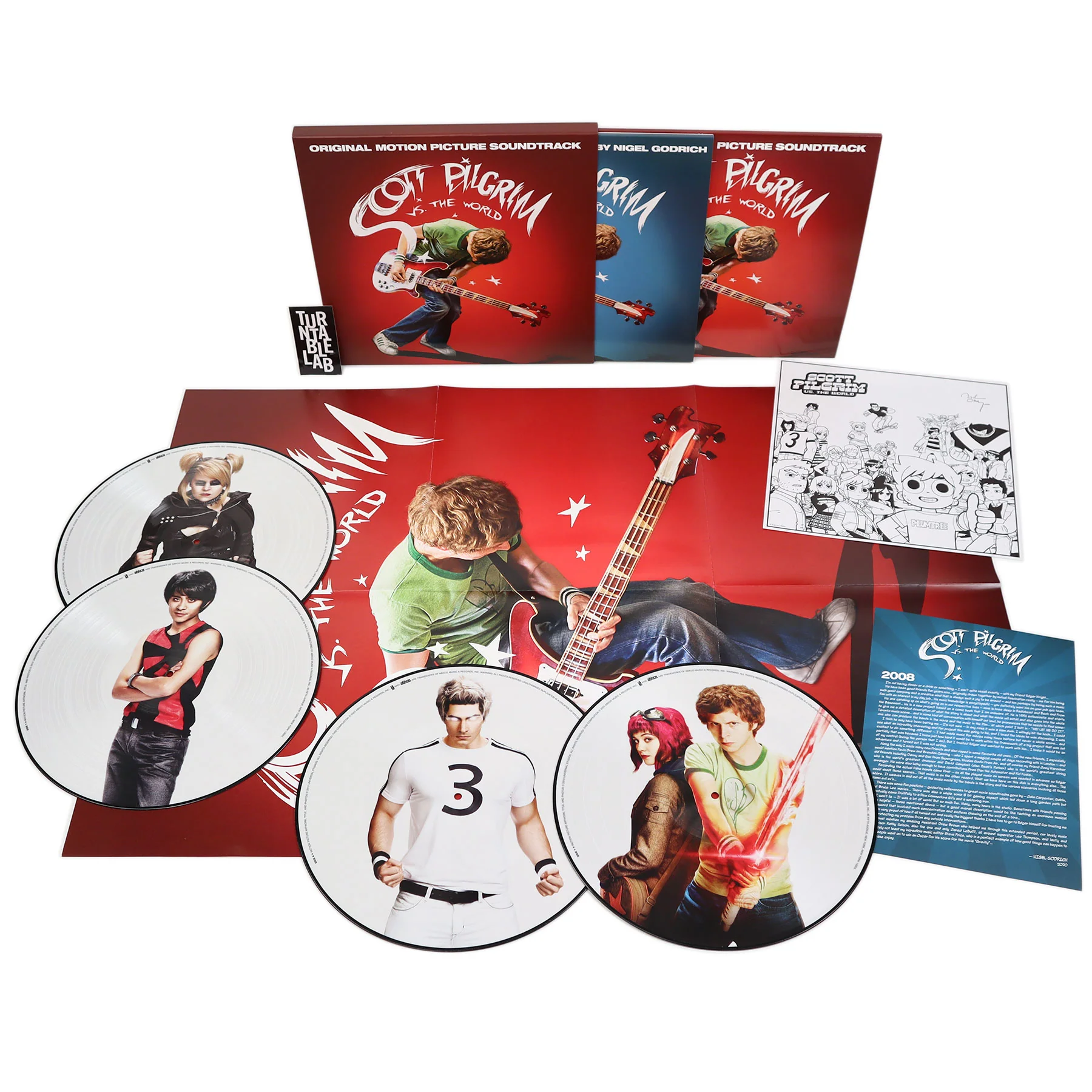 Scott Pilgrim vs. The World: Scott Pilgrim vs. The World Soundtrack - Deluxe 'Seven Evil Exes' Edition (Pic Disc) Vinyl 4LP Boxset - Image 2