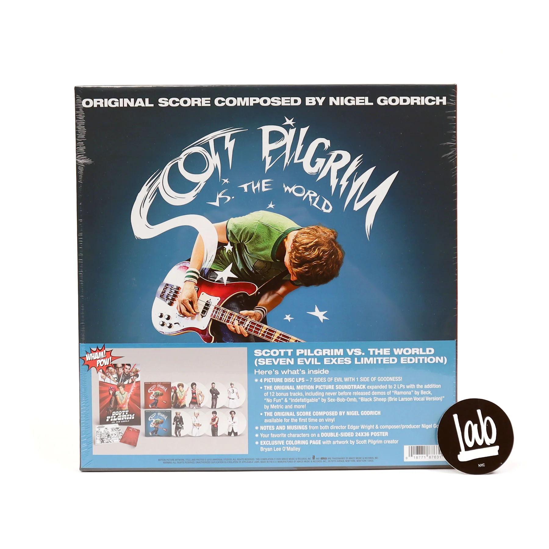 Scott Pilgrim vs. The World: Scott Pilgrim vs. The World Soundtrack - Deluxe 'Seven Evil Exes' Edition (Pic Disc) Vinyl 4LP Boxset - Image 3