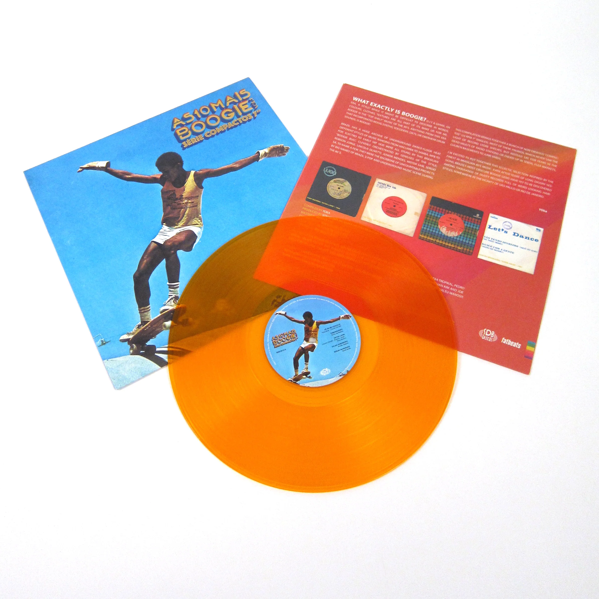 SDB Discos: As 10 Mais Boogie Vol.1 - 80s Brazilian Boogie (Colored Vinyl) Vinyl LP - Image 2