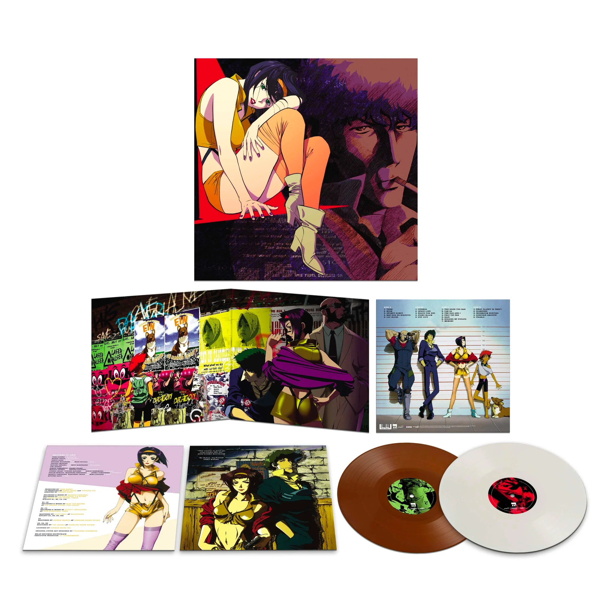 Seatbelts: Cowboy Bebop (White & Brown Colored Vinyl) Vinyl 2LP - Image 3