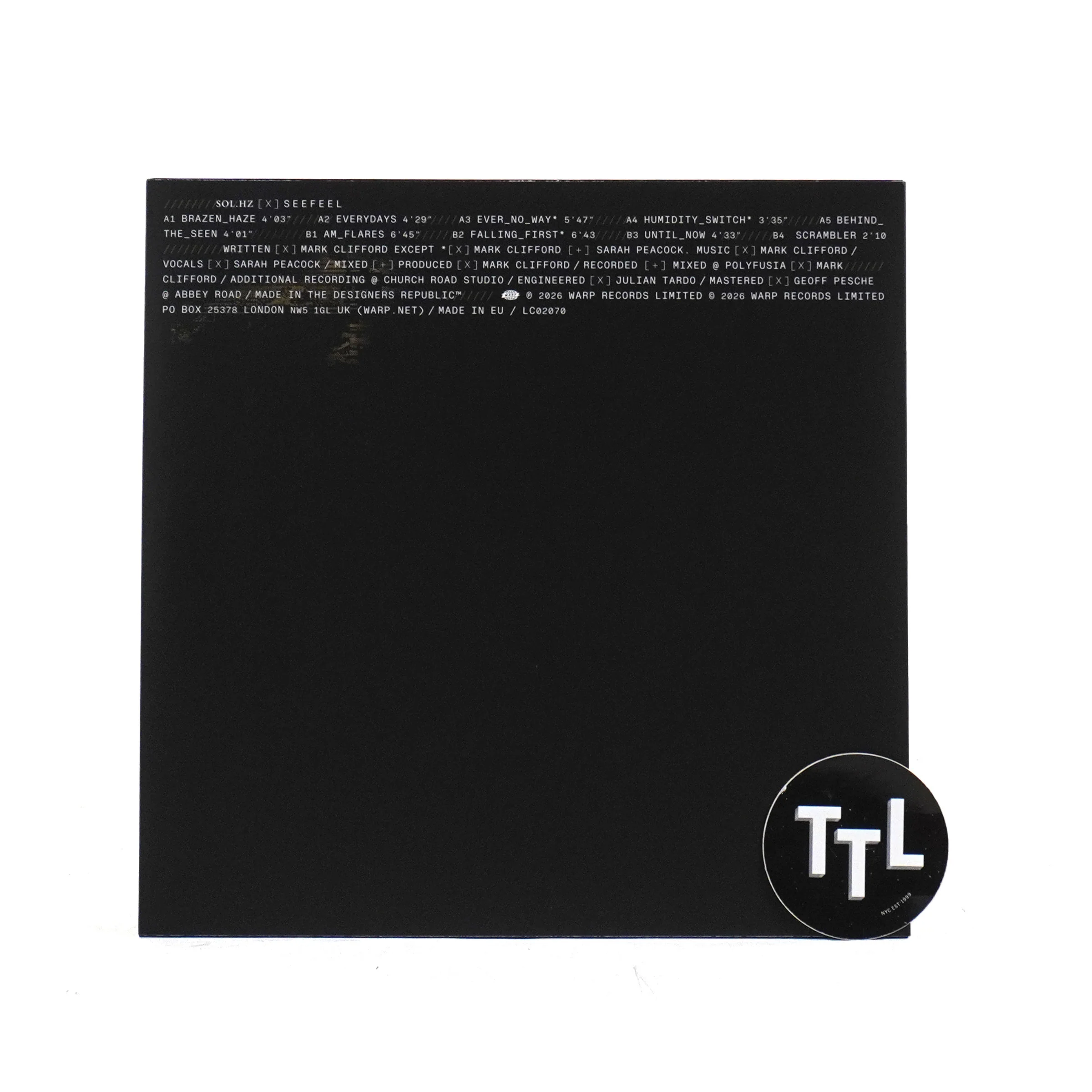 Seefeel: Sol.Hz (Colored Vinyl) Vinyl LP - Image 3