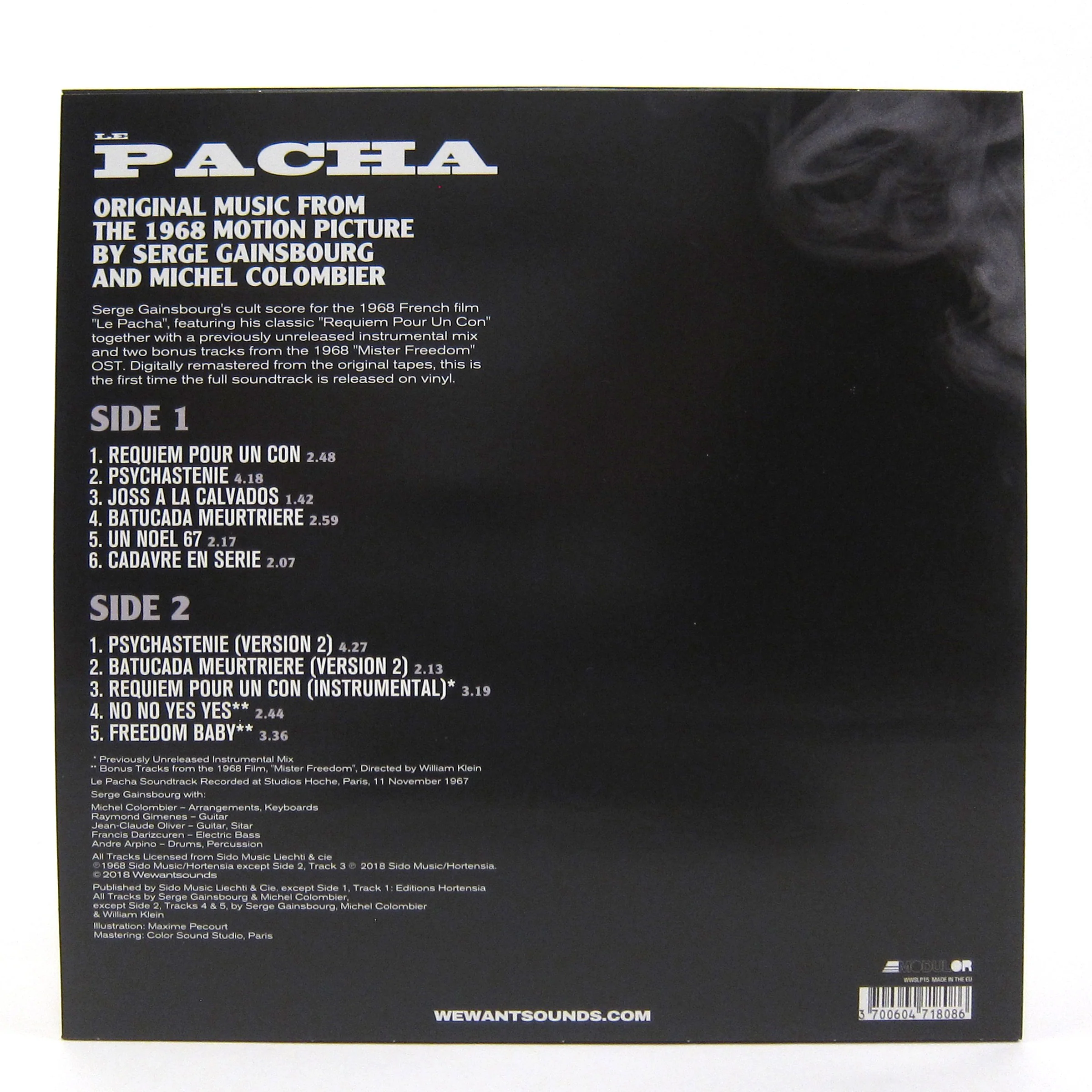 Serge Gainsbourg & Michel Colombier: Le Pacha Soundtrack Vinyl LP - Image 3