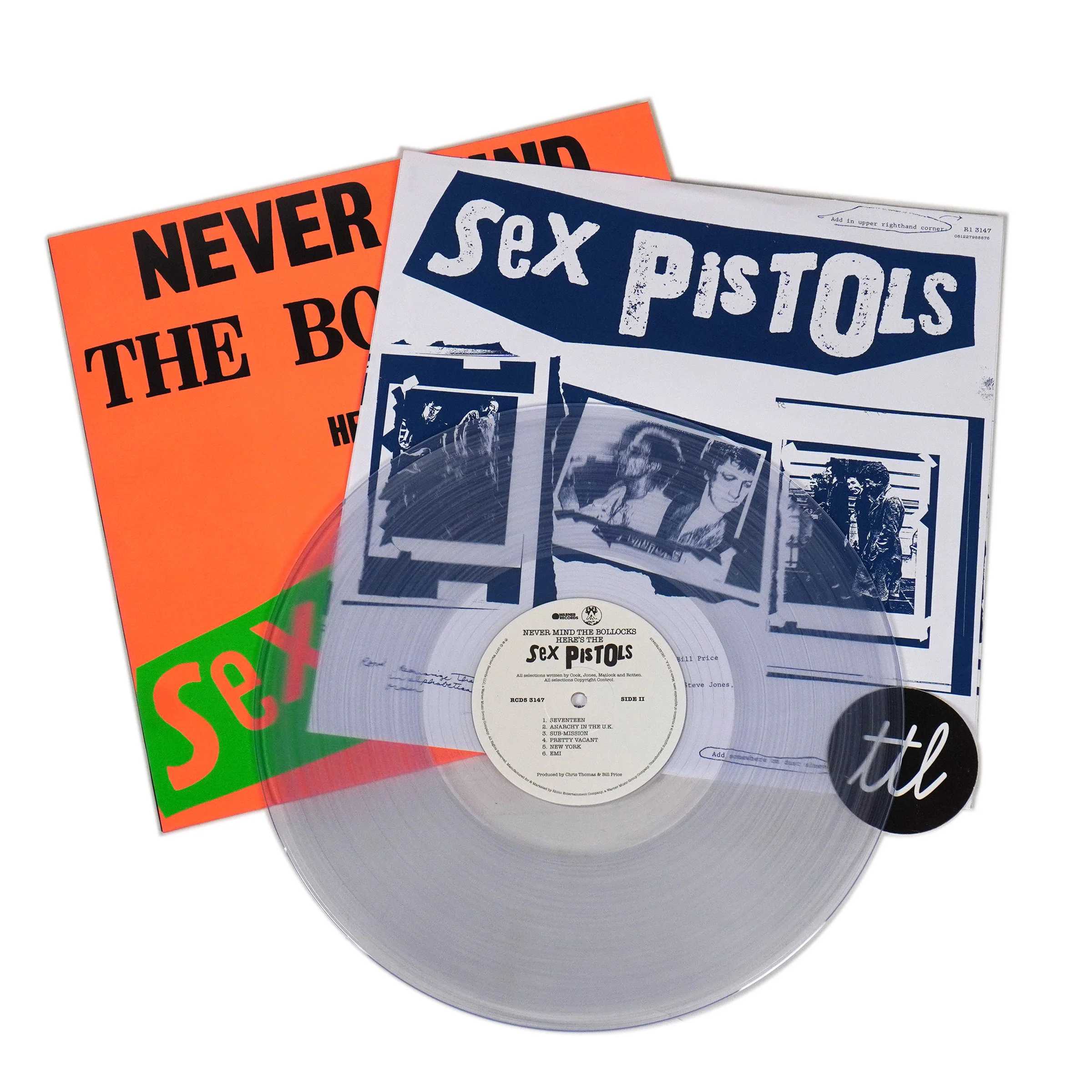 Sex Pistols: Never Mind The Bollocks (Clear Colored Vinyl) Vinyl LP - Image 2
