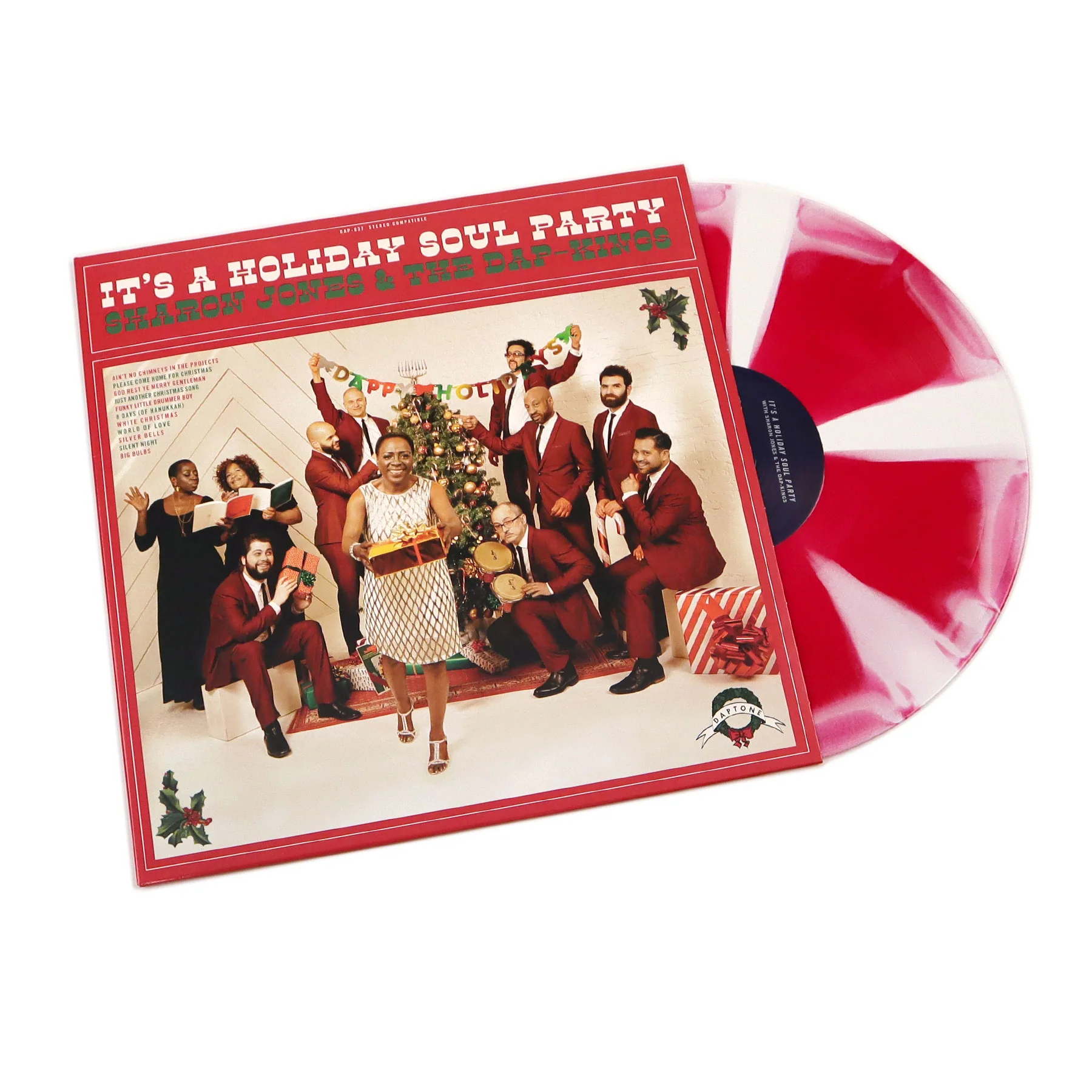 Sharon Jones And The Dap-Kings: It's A Holiday Soul Party (Candy Cane Colored Vinyl) Vinyl LP
