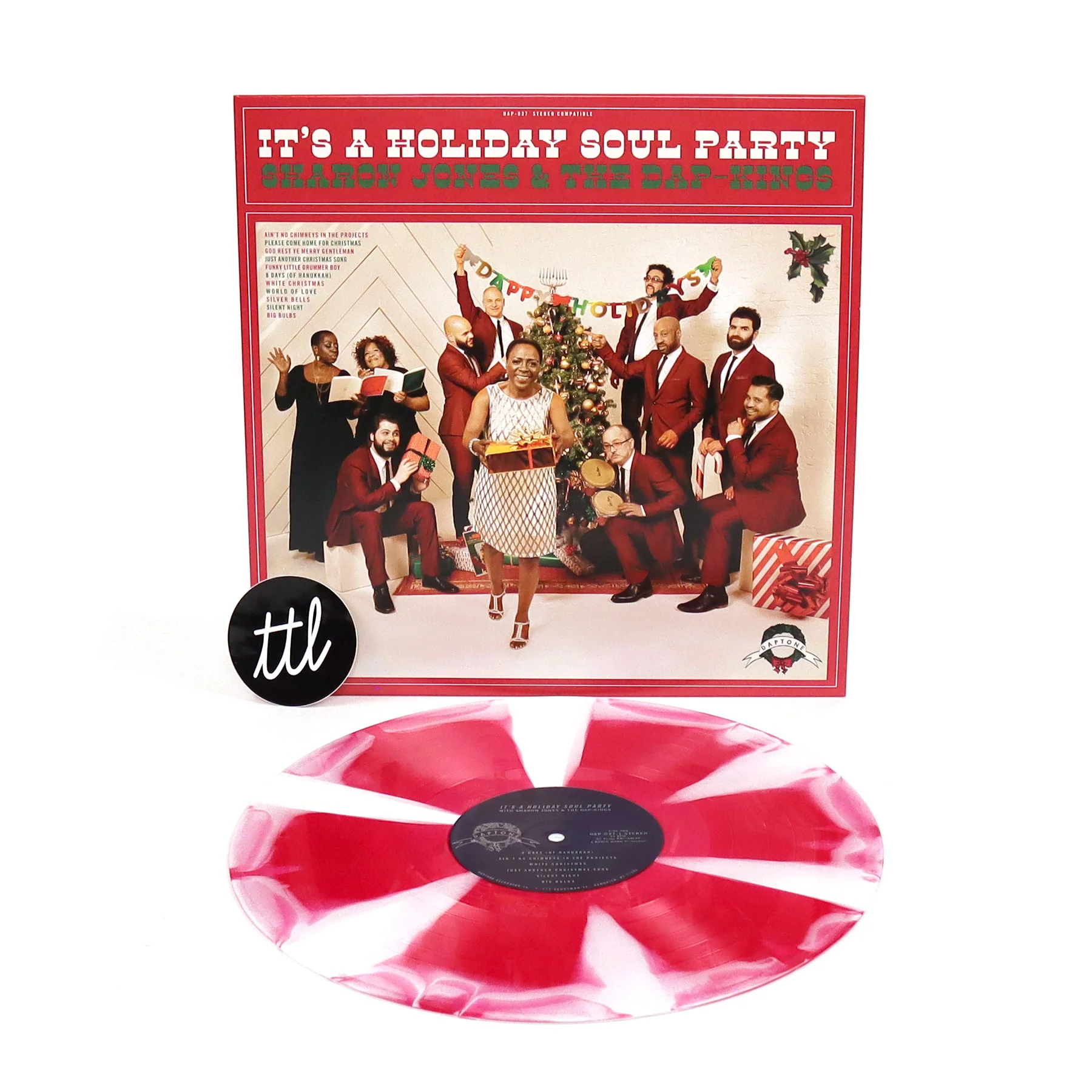 Sharon Jones And The Dap-Kings: It's A Holiday Soul Party (Candy Cane Colored Vinyl) Vinyl LP - Image 2
