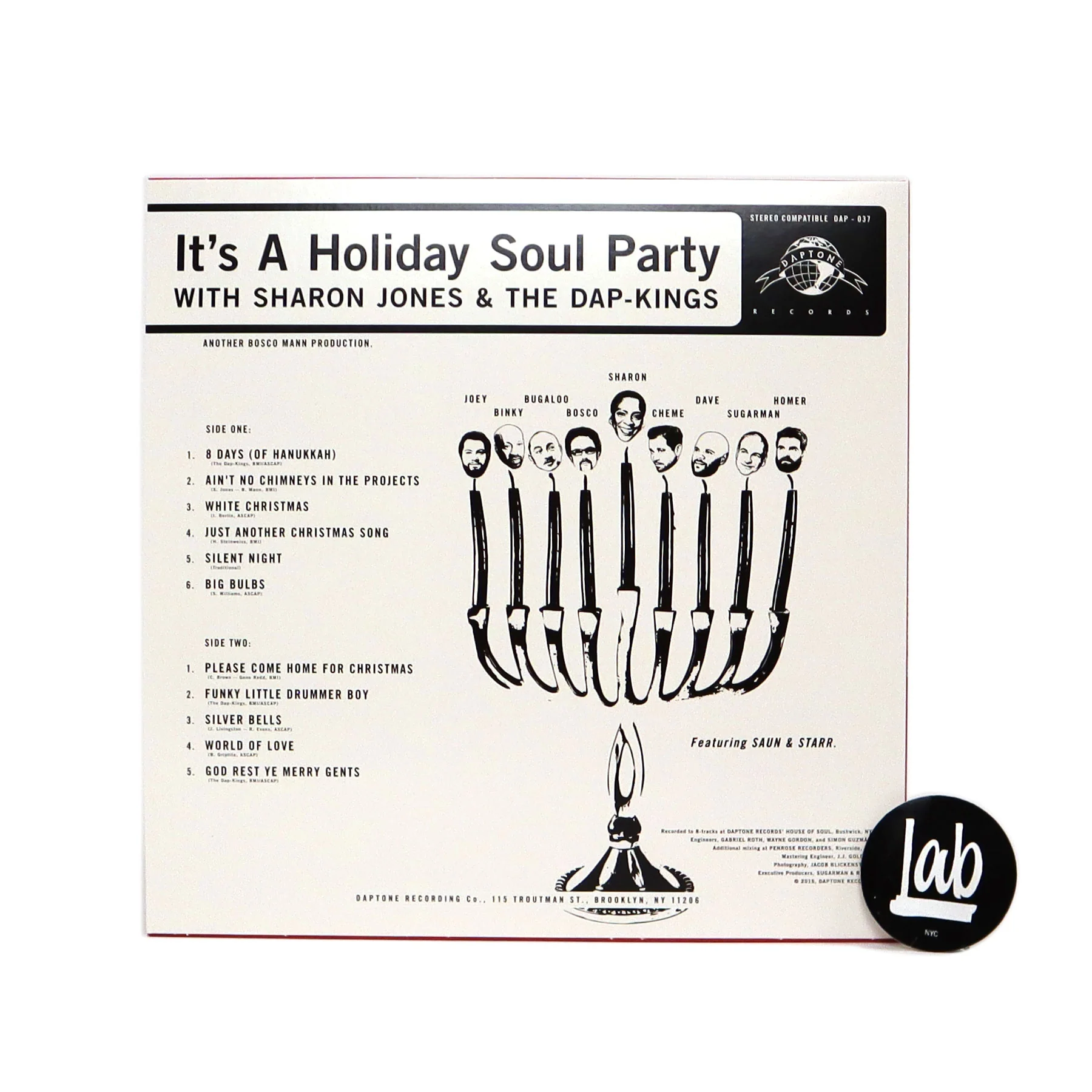 Sharon Jones And The Dap-Kings: It's A Holiday Soul Party (Candy Cane Colored Vinyl) Vinyl LP - Image 3