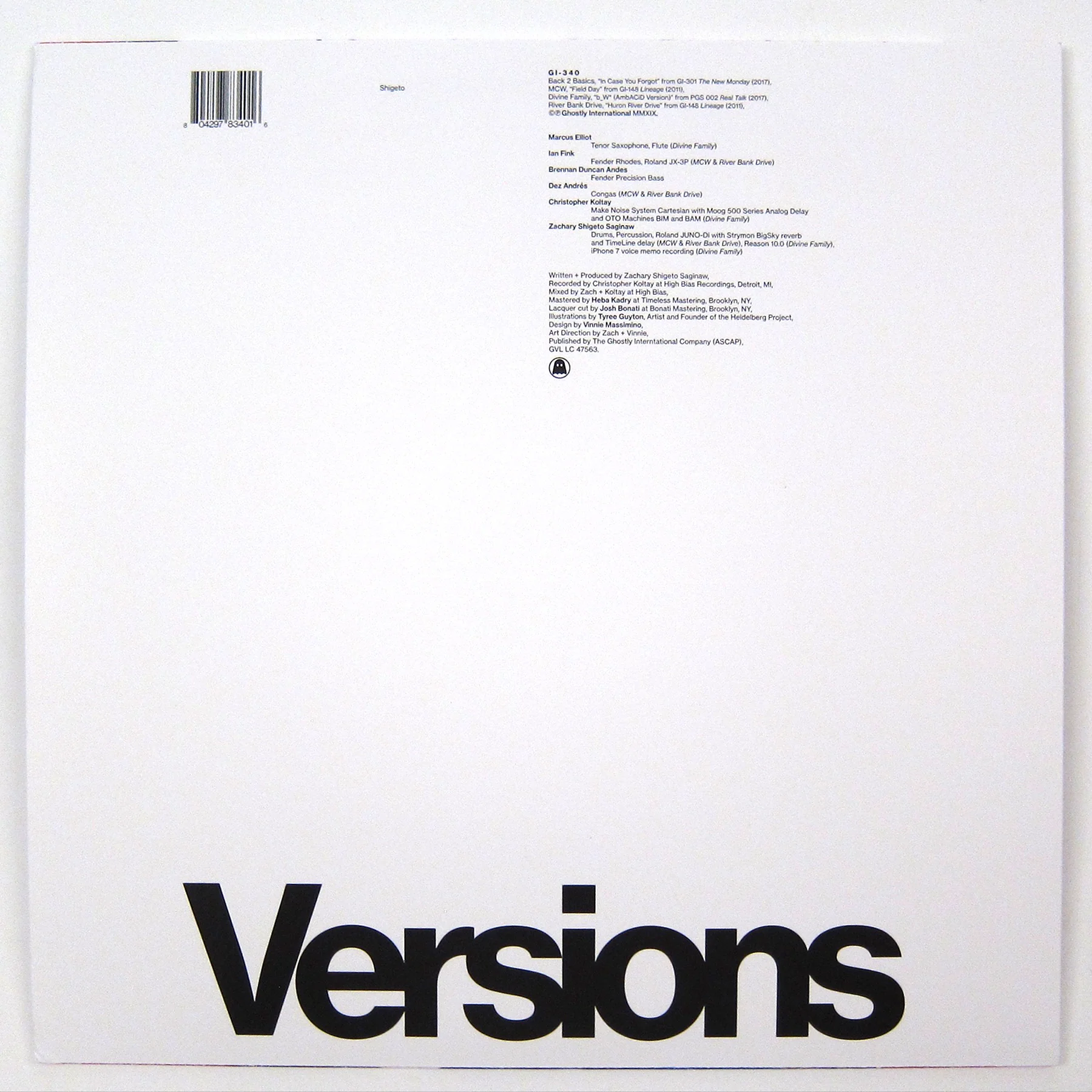 Shigeto: Versions Vinyl 12" - Image 3
