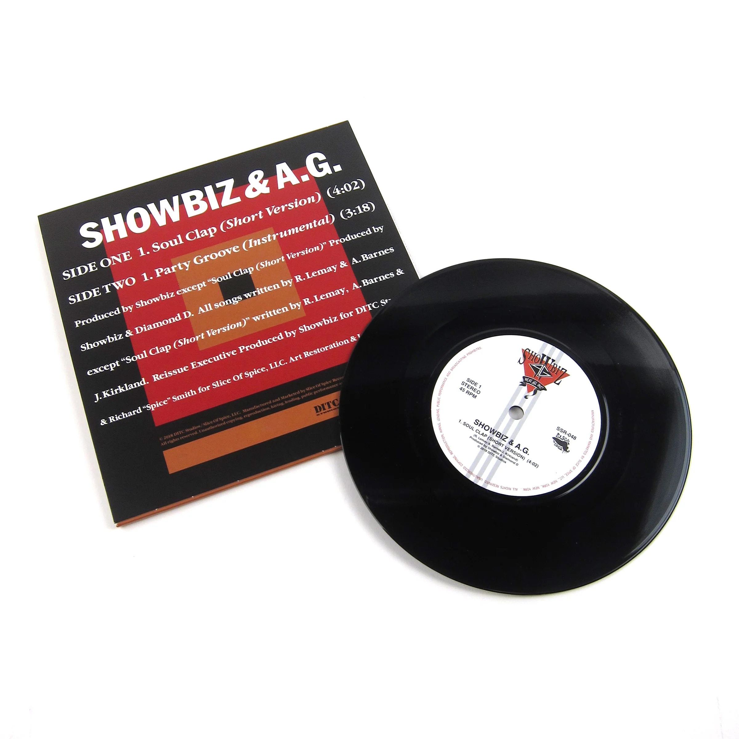 Showbiz & A.G.: Soul Clap / Party Groove Vinyl 7" - Image 2
