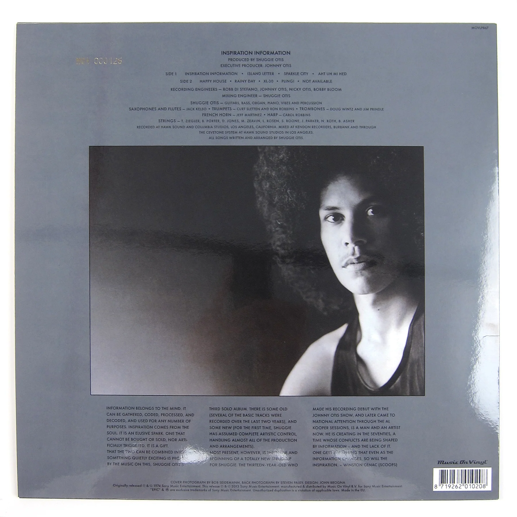 Shuggie Otis: Inspiration Information (Music On Vinyl 180g, Colored Vinyl) Vinyl LP - Image 2