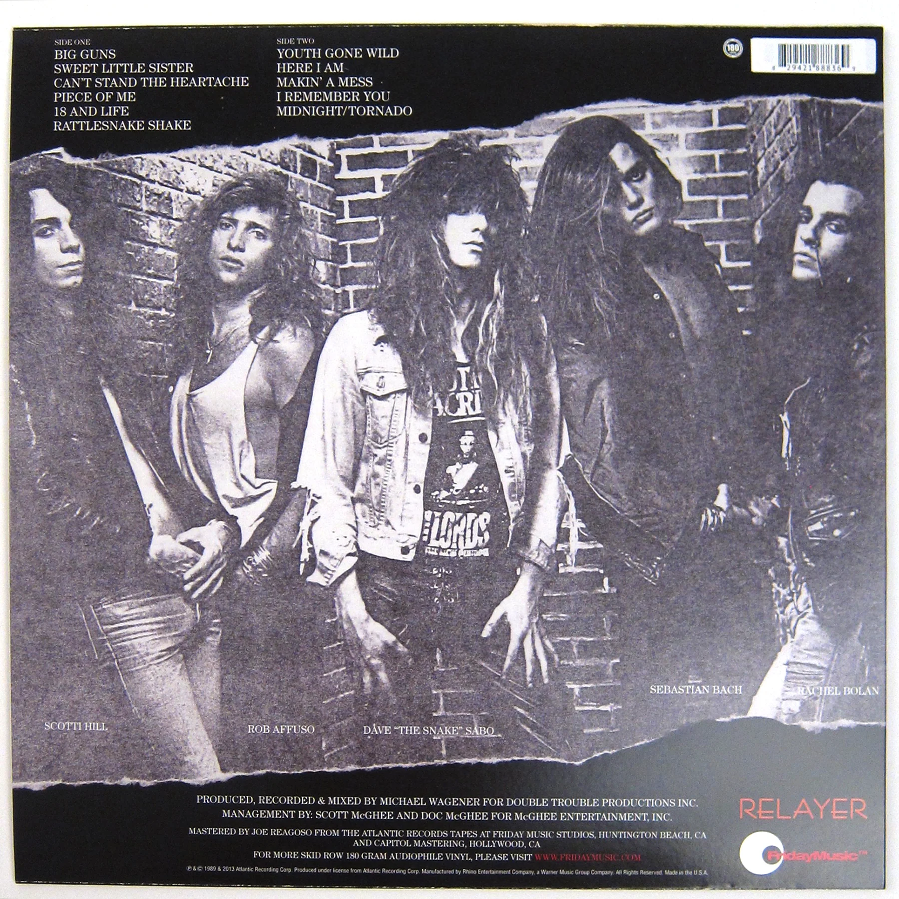Skid Row: Skid Row (180g Colored Vinyl) Vinyl LP - Image 2