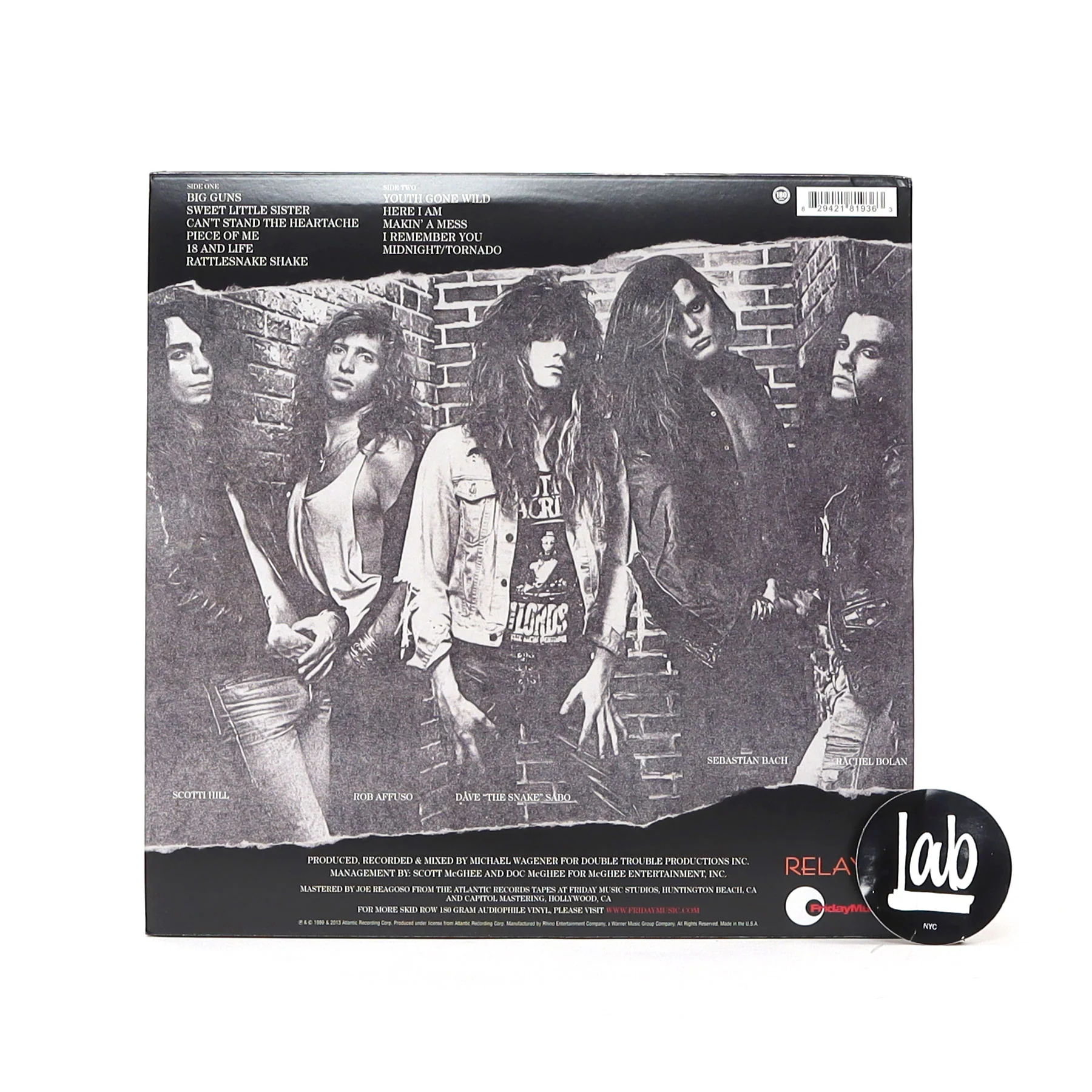 Skid Row: Skid Row (180g, Silver Colored Vinyl) Vinyl LP - Image 3