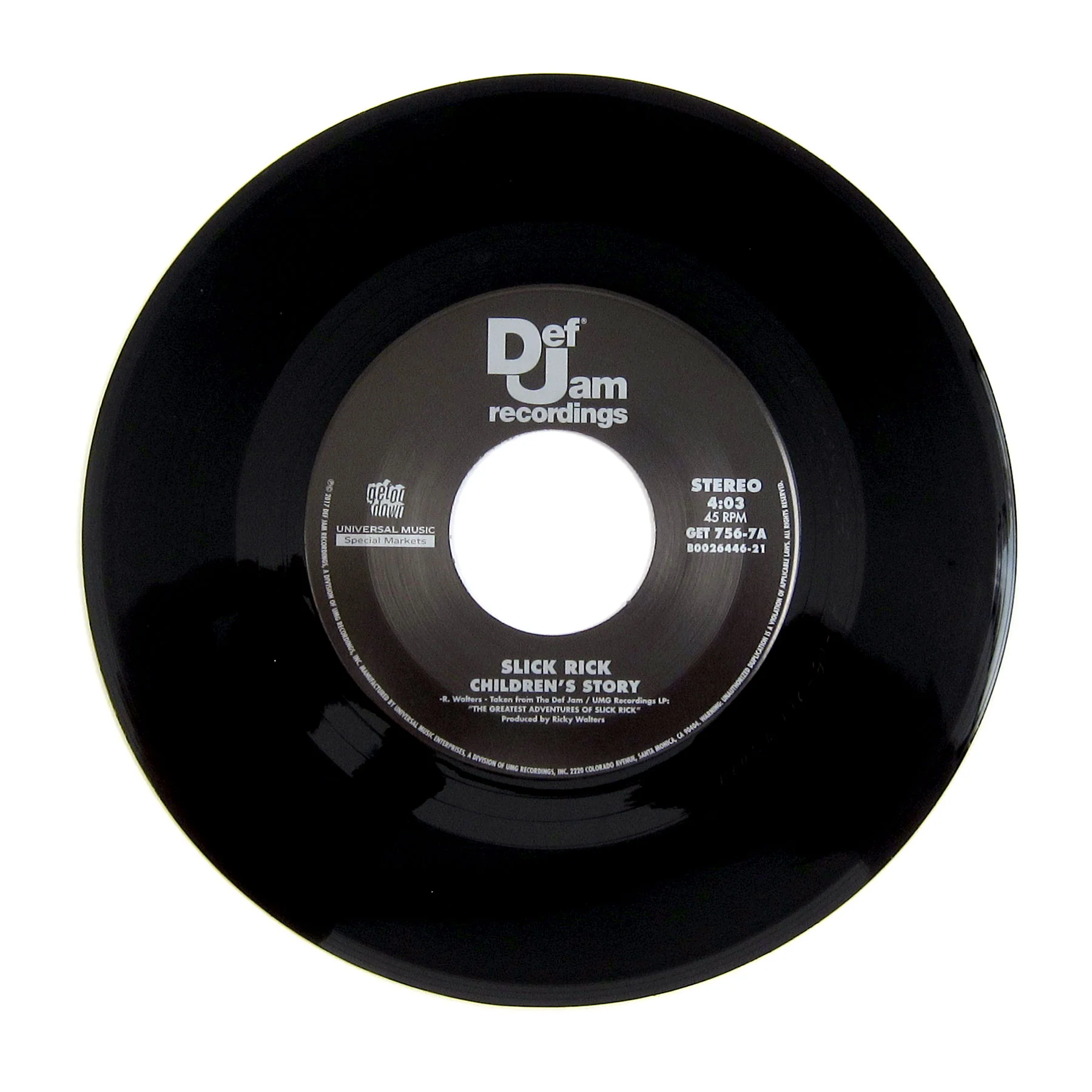 Slick Rick: Children's Story Vinyl 7" - Image 2