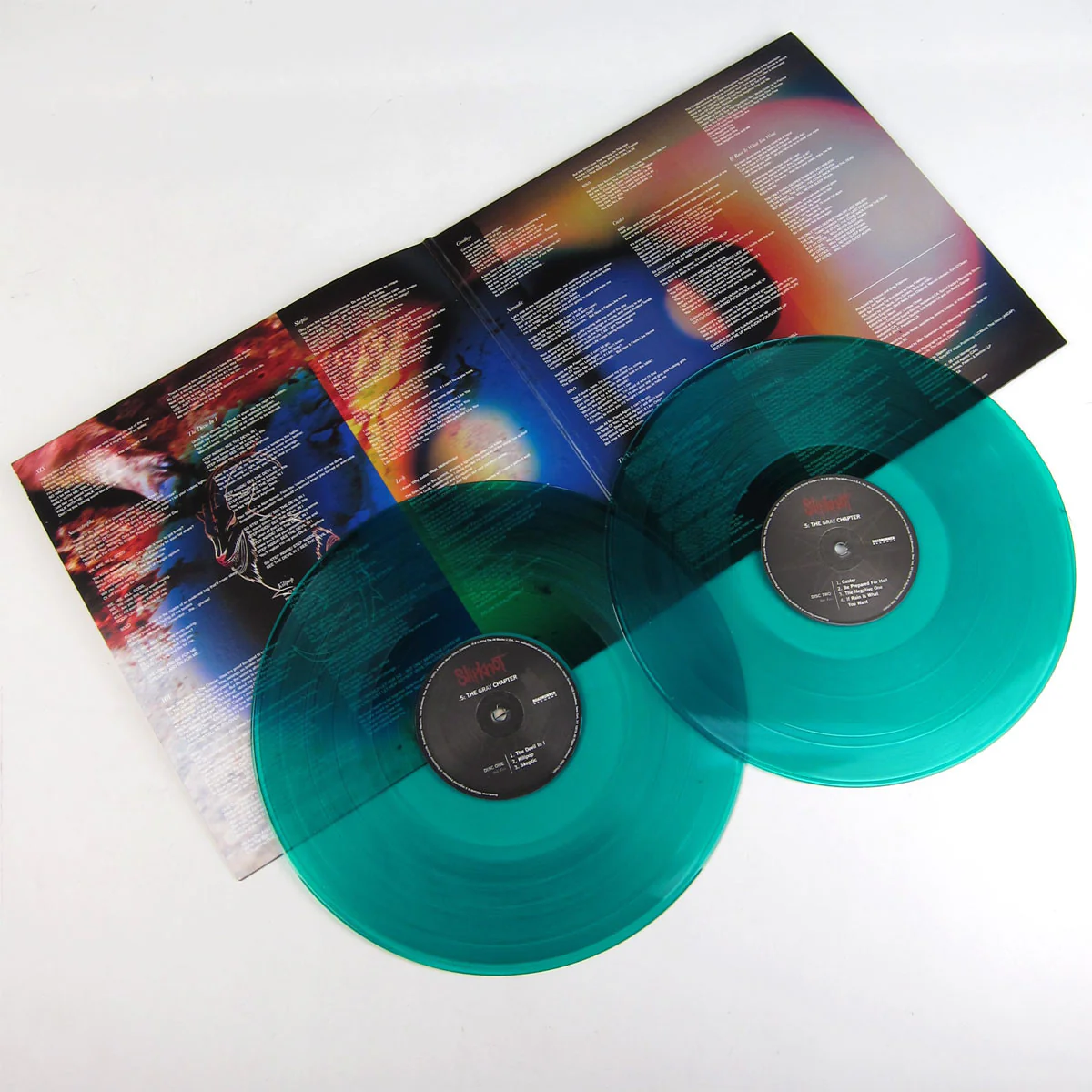 Slipknot: .5 - The Gray Chapter (Indie Exclusive Clear Green Viny) Vinyl 2LP - Image 2