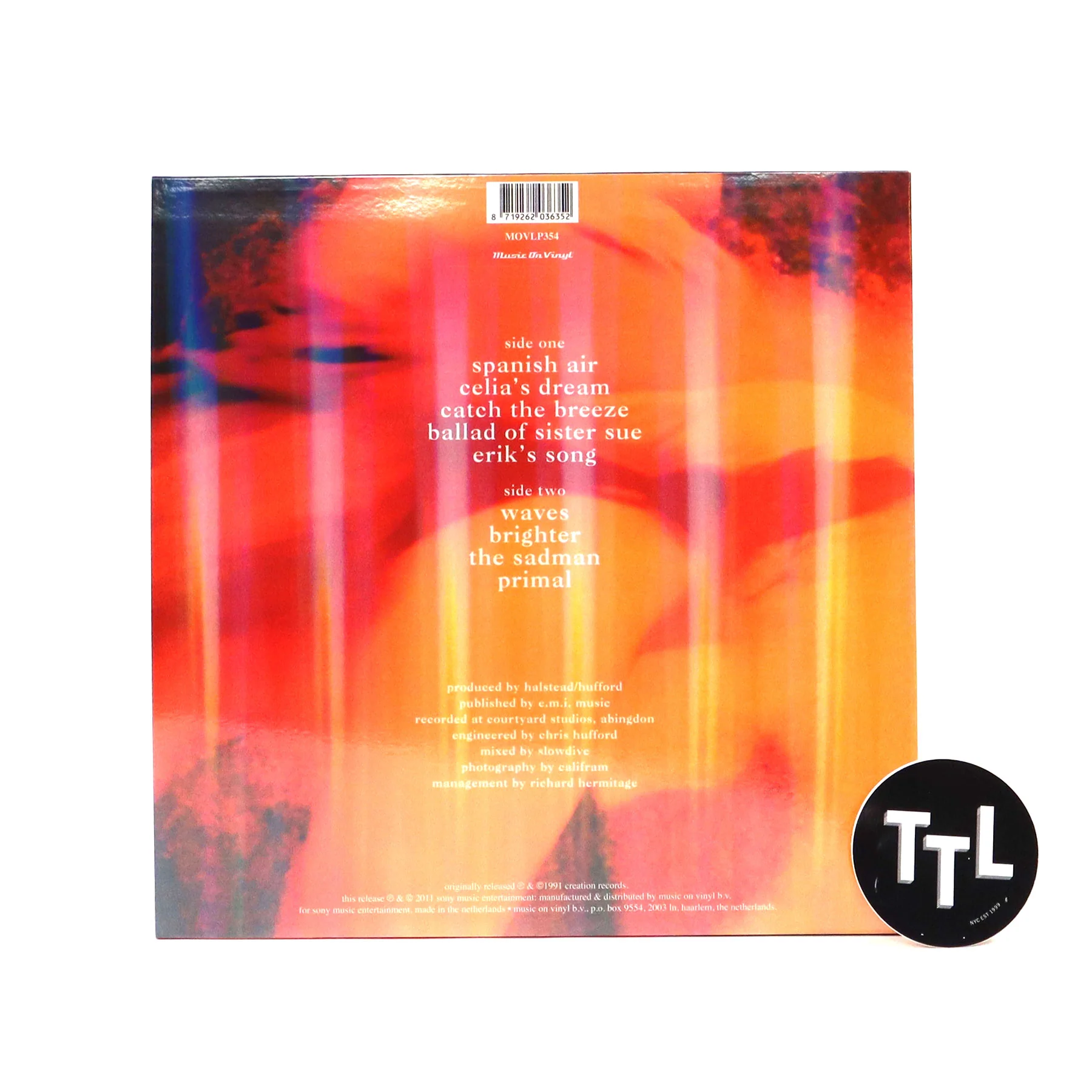 Slowdive: Just For A Day (180g, Red Marble Colored Vinyl) Vinyl LP - Image 3
