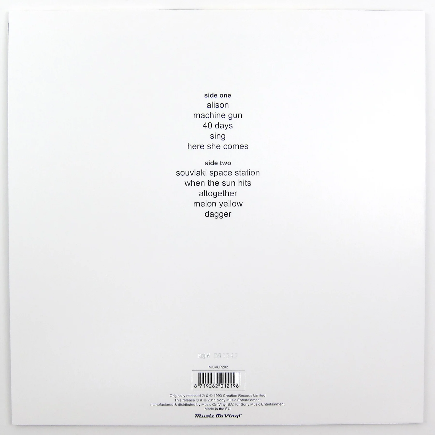 Slowdive: Souvlaki (Music On Vinyl 180g Colored Vinyl) Vinyl LP - Image 4
