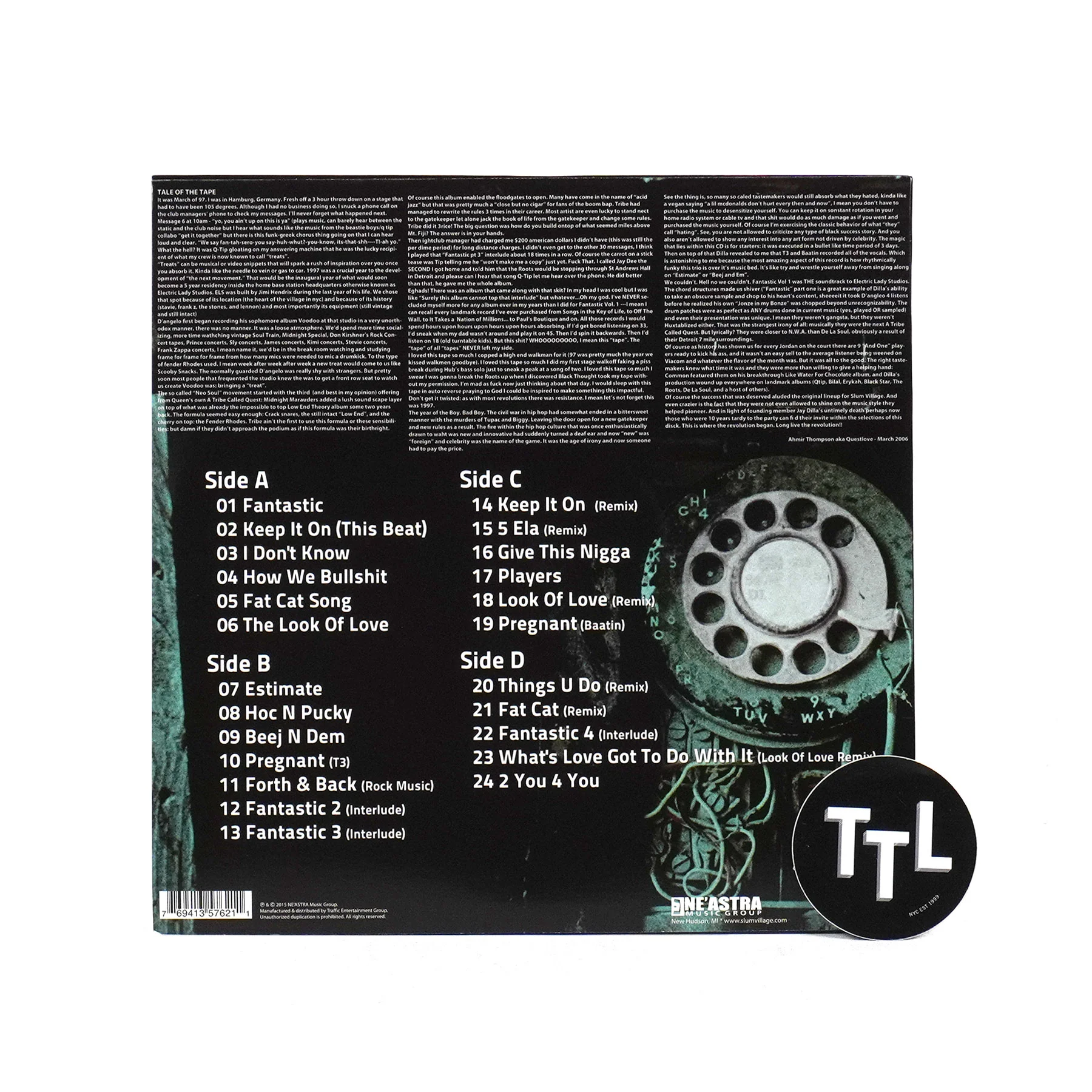 Slum Village: Fan-Tas-Tic Vol.1 Vinyl 2LP - Image 3