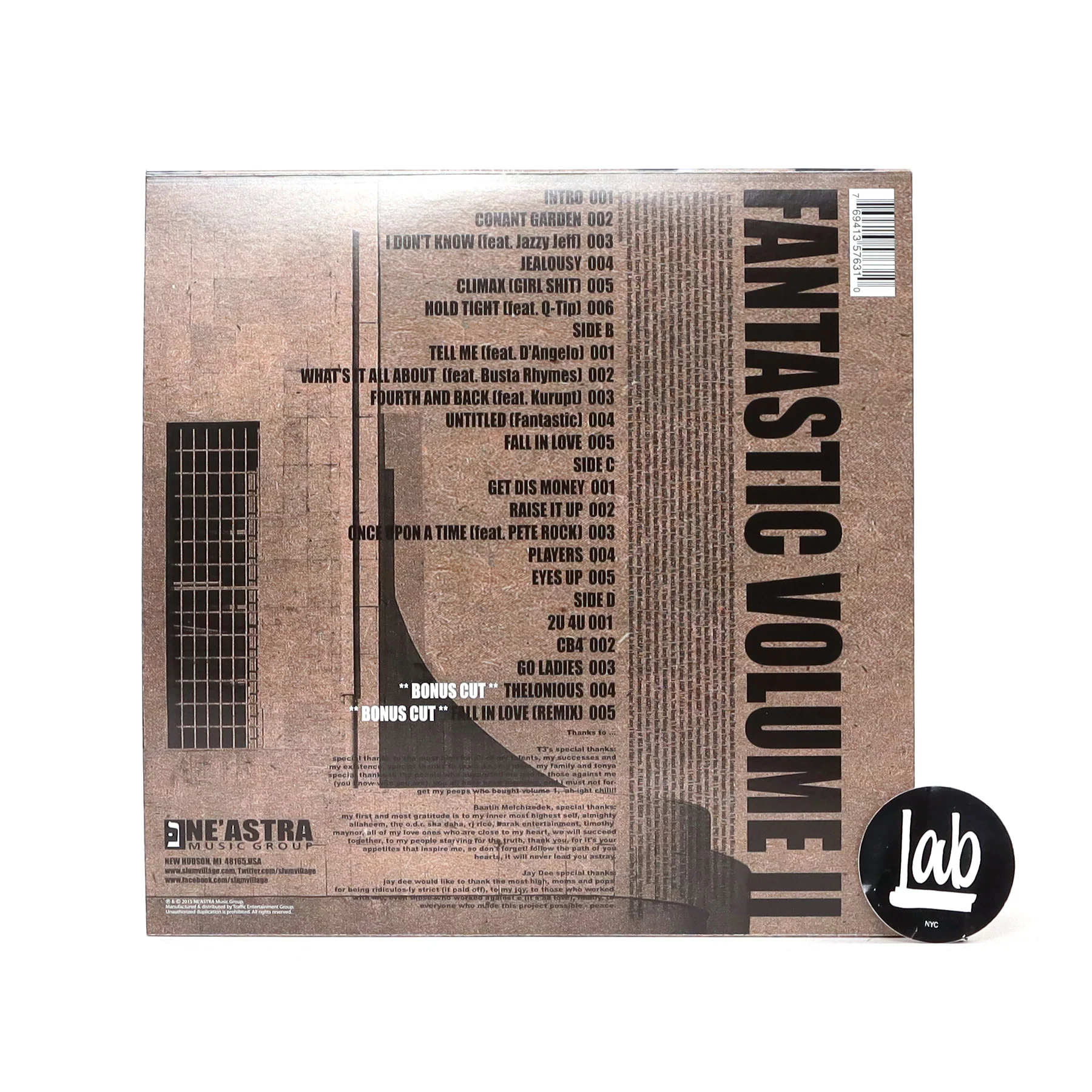Slum Village: Fan-Tas-Tic Vol.2 (Colored Vinyl) Vinyl 2LP - Image 4