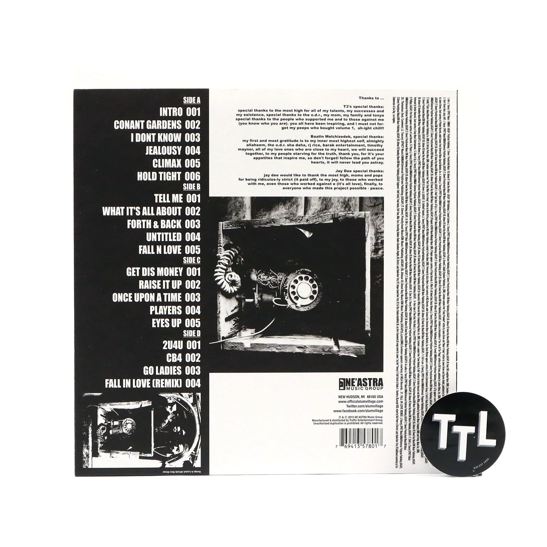 Slum Village: Fan-Tas-Tic Vol.2 Instrumentals (Colored Vinyl) Vinyl 2LP - Image 3