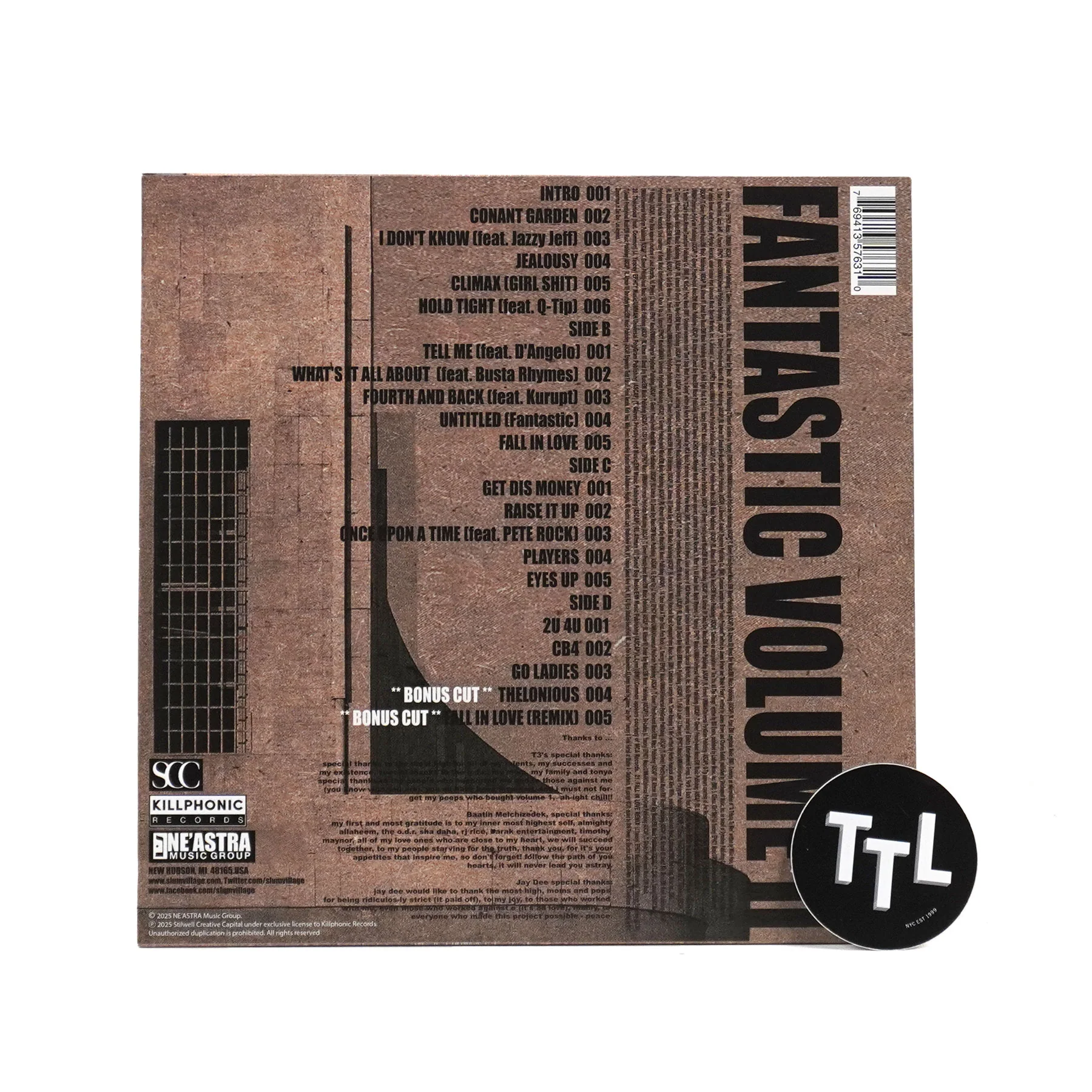 Slum Village: Fan-Tas-Tic Vol.2 Vinyl 2LP - Image 3