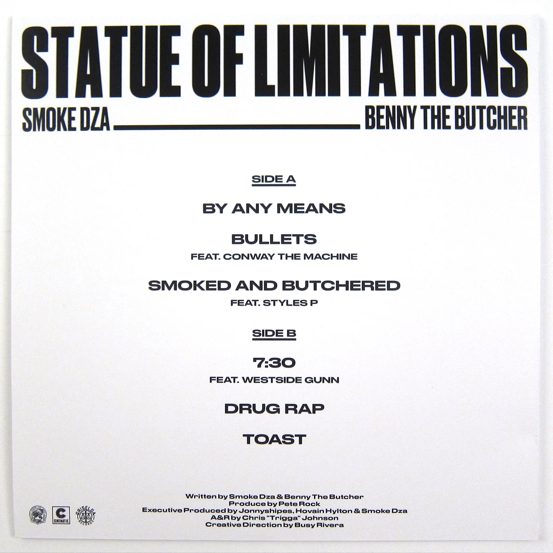Smoke DZA, Benny The Butcher & Pete Rock: Statue Of Limitations (Griselda) Vinyl LP - Image 2