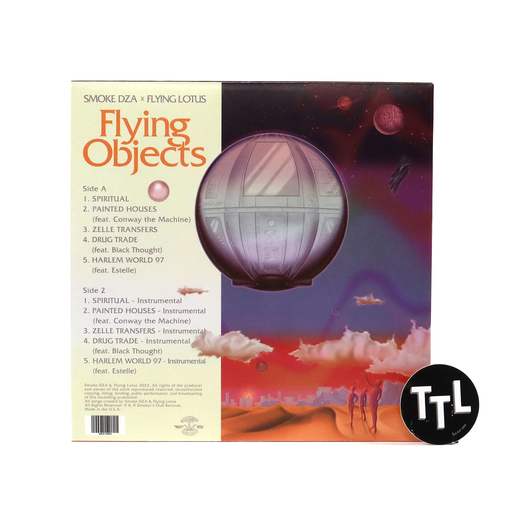 Smoke DZA & Flying Lotus: Flying Objects Vinyl LP - Image 3