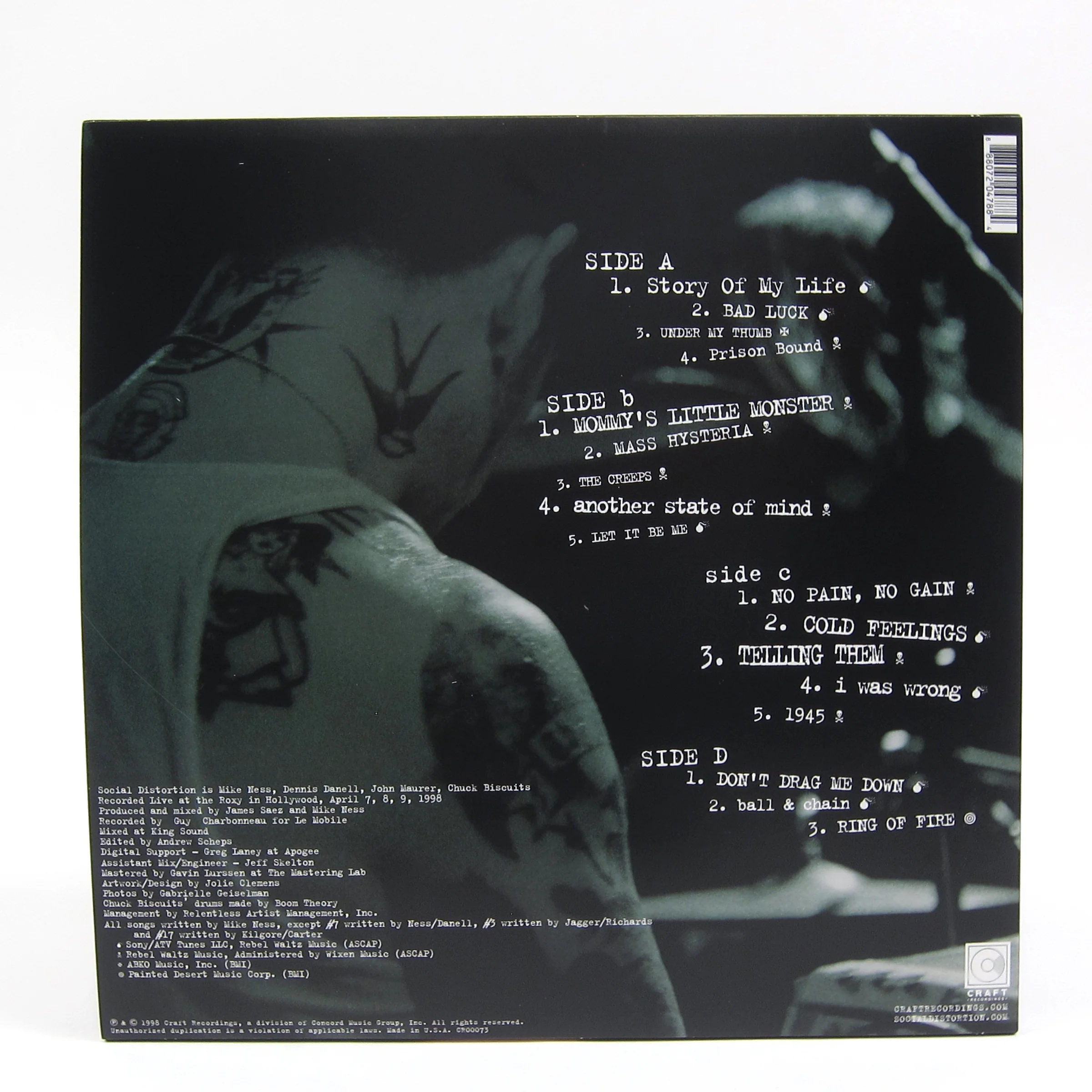 Social Distortion: Live At The Roxy Vinyl 2LP - Image 3