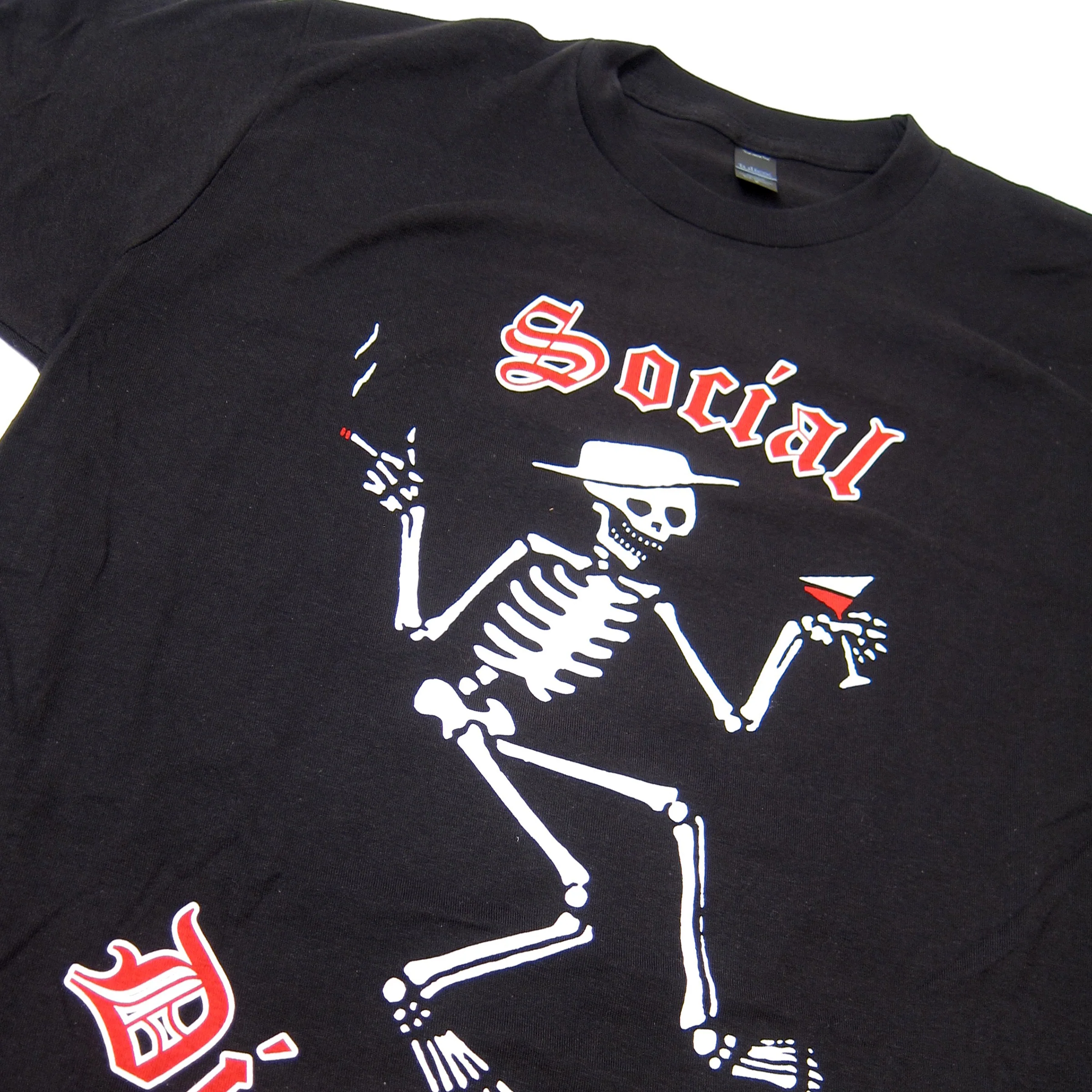 Social Distortion: Skelly Logo Shirt - Black - Image 2