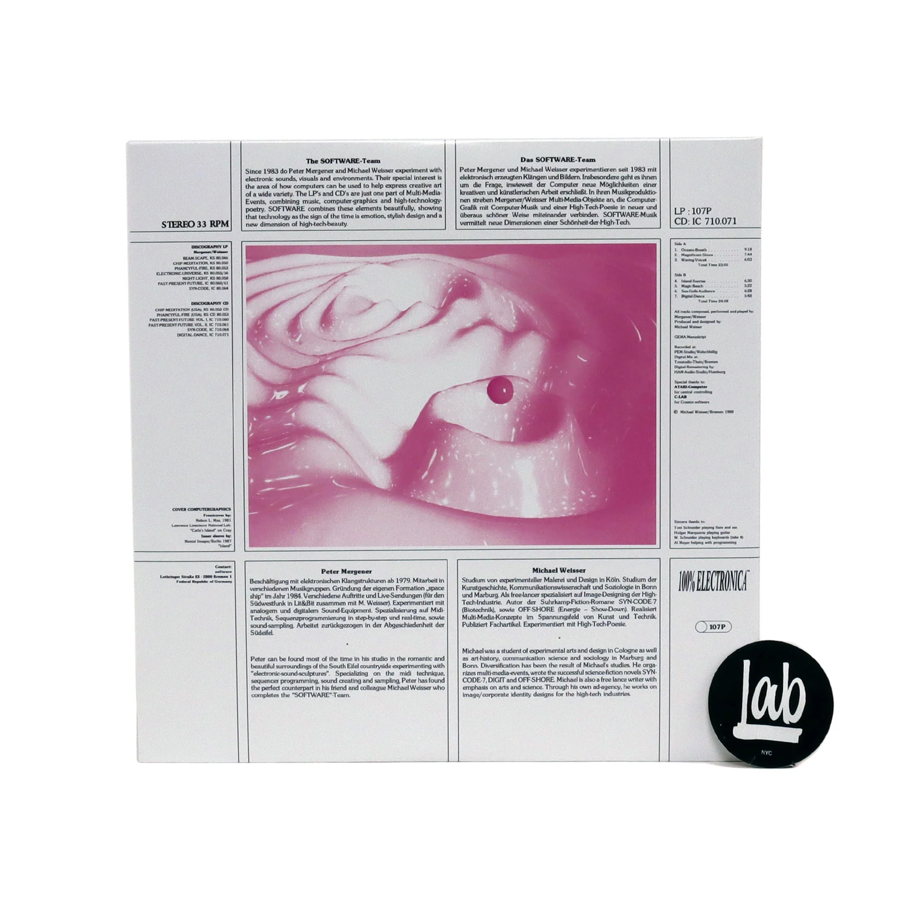 Software: Digital Dance (180g, Black & Clear Colored Vinyl) Vinyl LP - Image 3