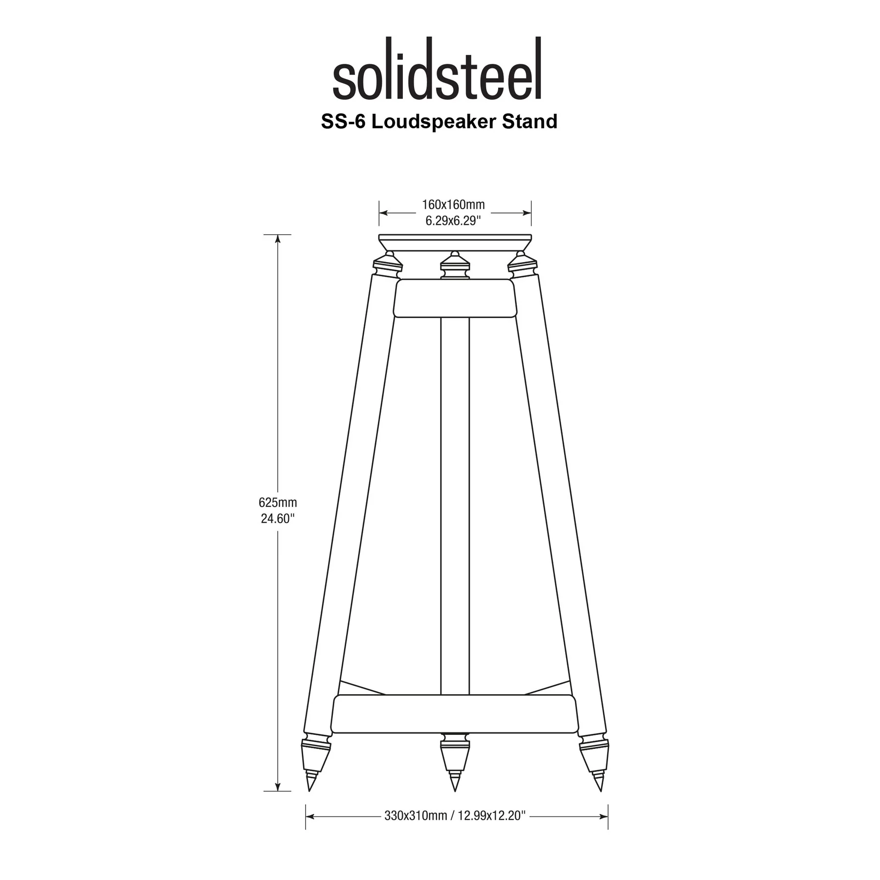 Solidsteel: SS-6 Speaker Stands - Pair - Image 4