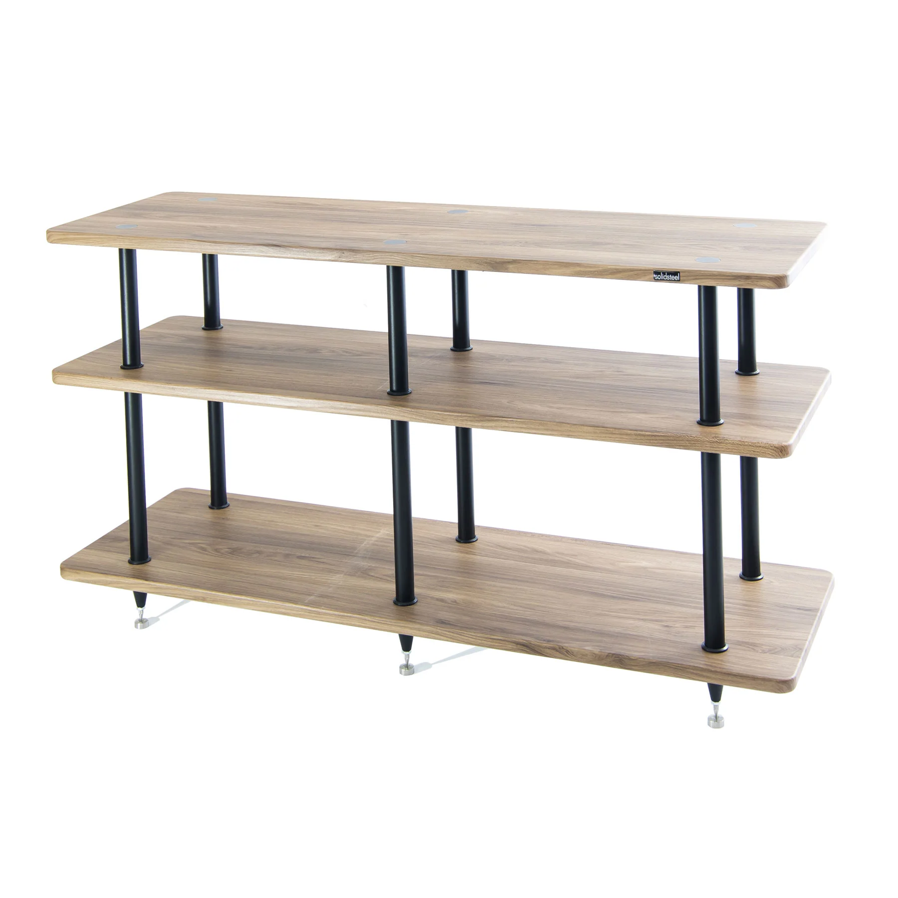 Solidsteel: VL-3 Turntable Shelf + Vinyl Record Storage - Walnut - Image 2