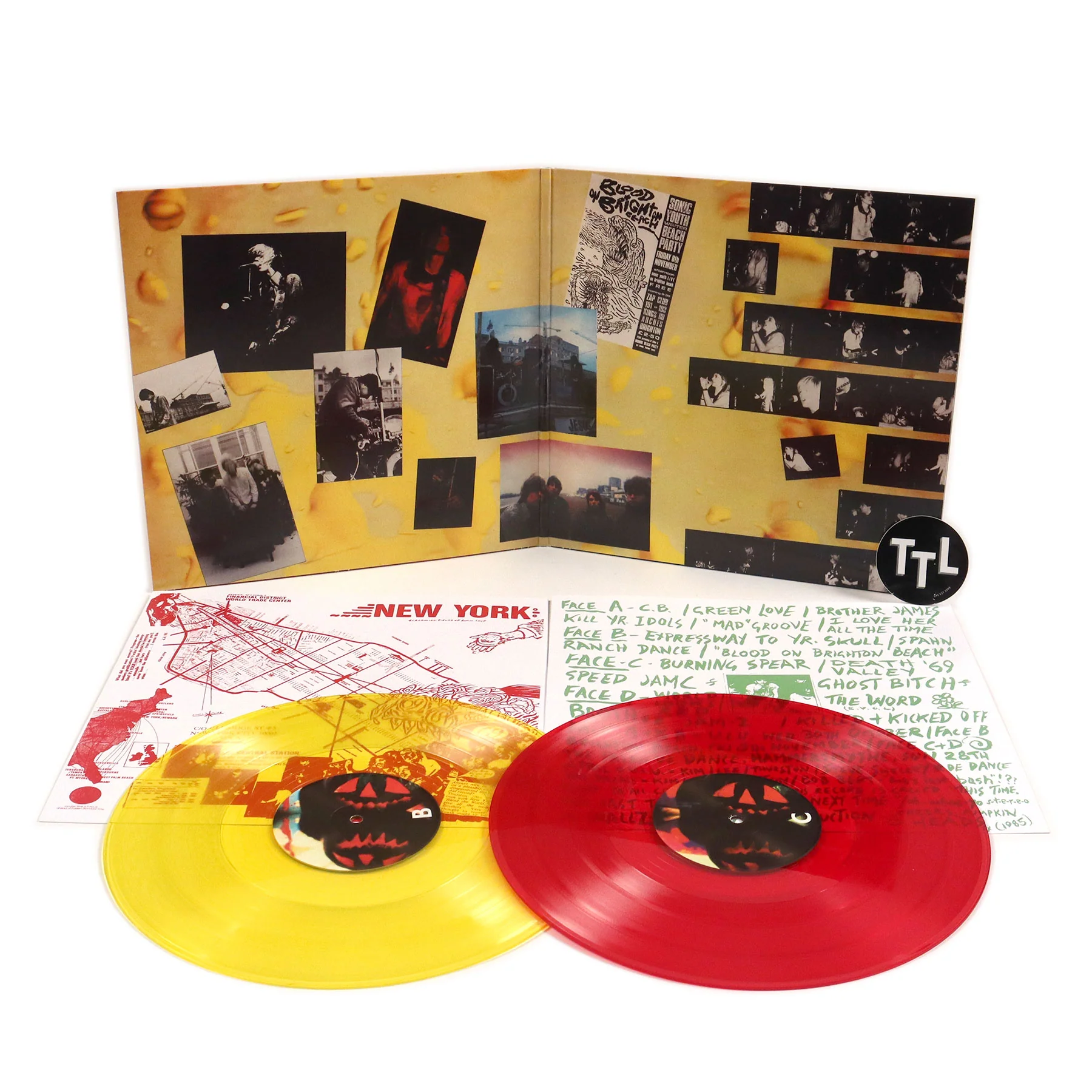 Sonic Youth: Walls Have Ears (Red & Yellow Colored Vinyl) Vinyl 2LP - Image 2