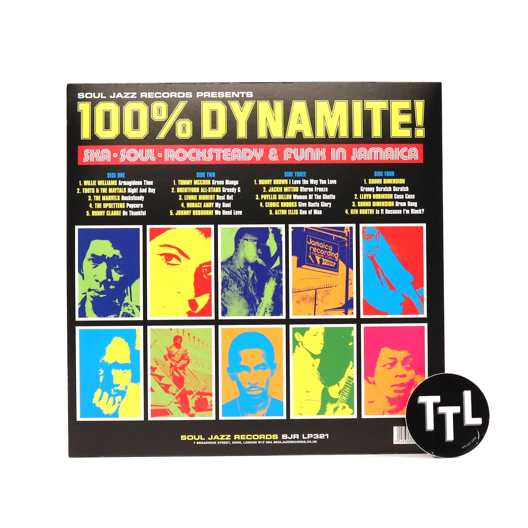 Soul Jazz Records: 100% Dynamite! - Soul, Ska, Rocksteady & Funk In Jamaica Vinyl 2LP - Image 3